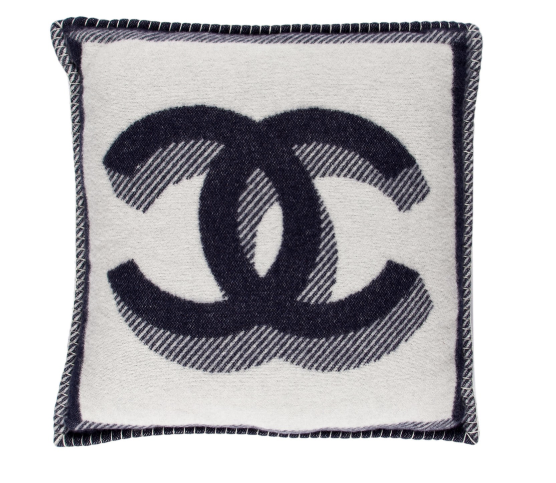 Chanel CC Wool-Blend Pillow Set