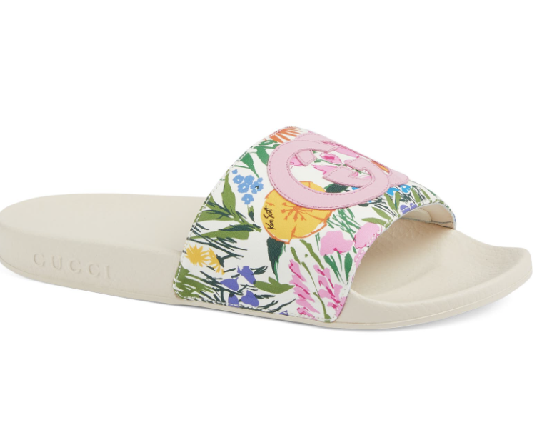 Gucci Sandals x Ken Scott White/Pink, New in Box