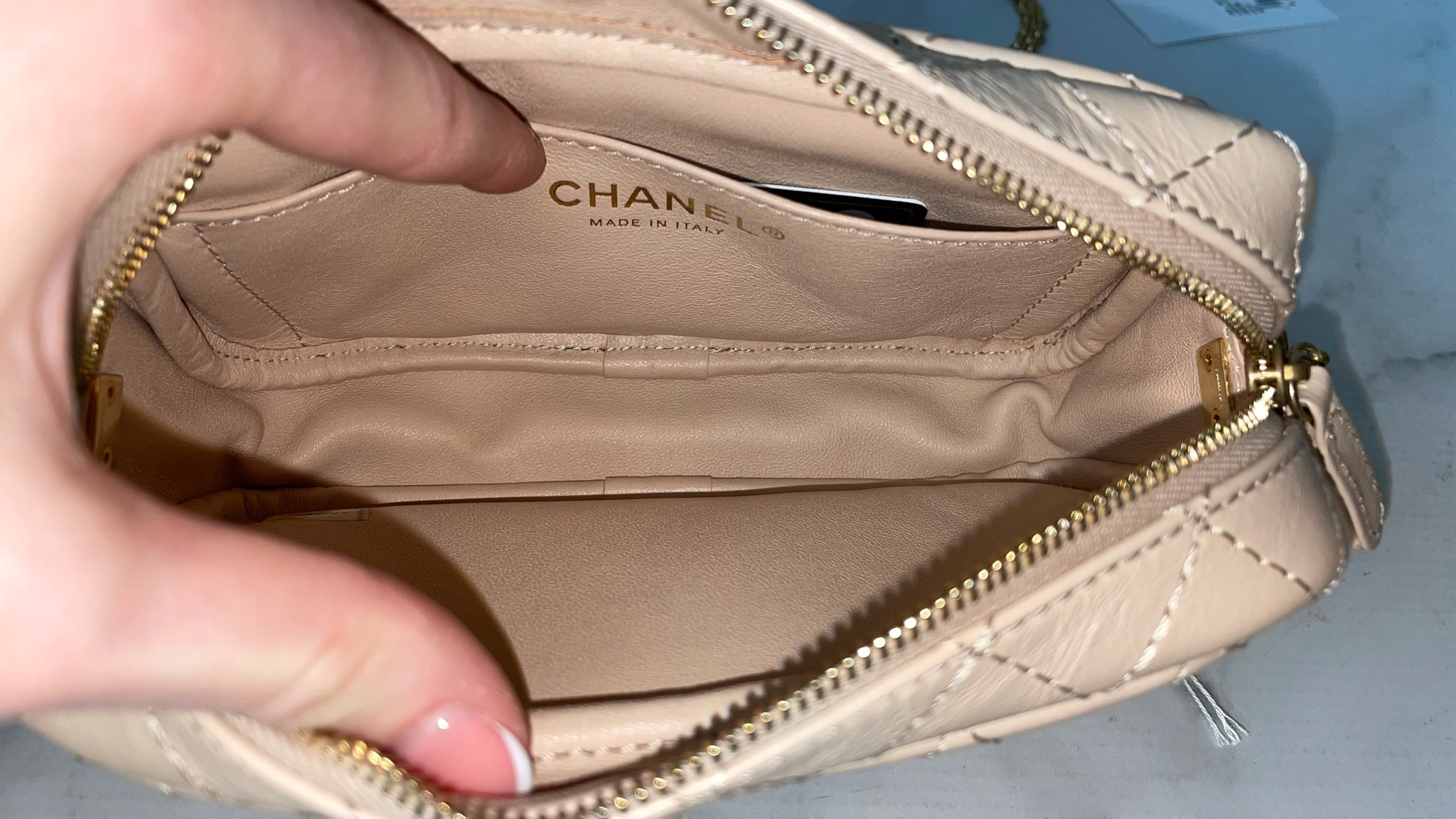 Chanel Reissue Camera bag, Beige with Gold Hardware, New in Dustbag WA001