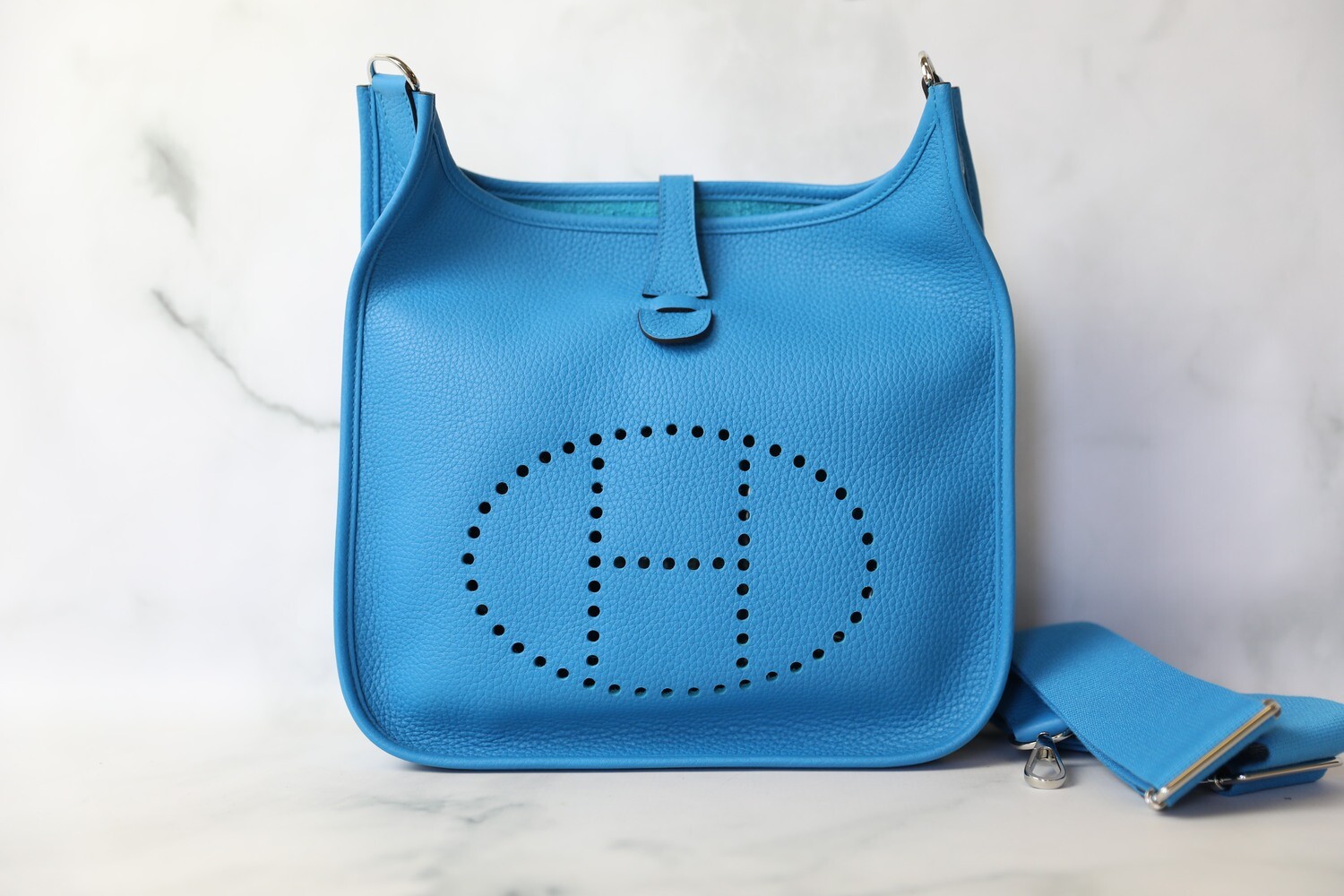 Hermes Evelyne PM, Blue, New in Box WA001