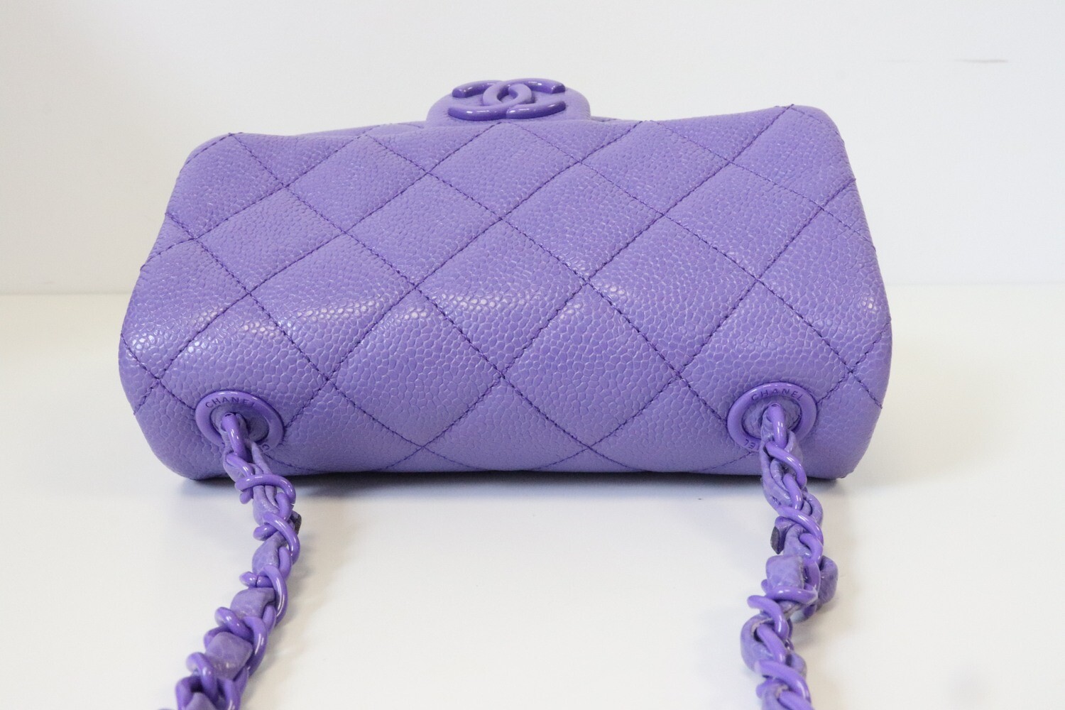Chanel Incognito Seasonal Mini Purple Caviar Leather, Purple Hardware,  Preowned in Dustbag