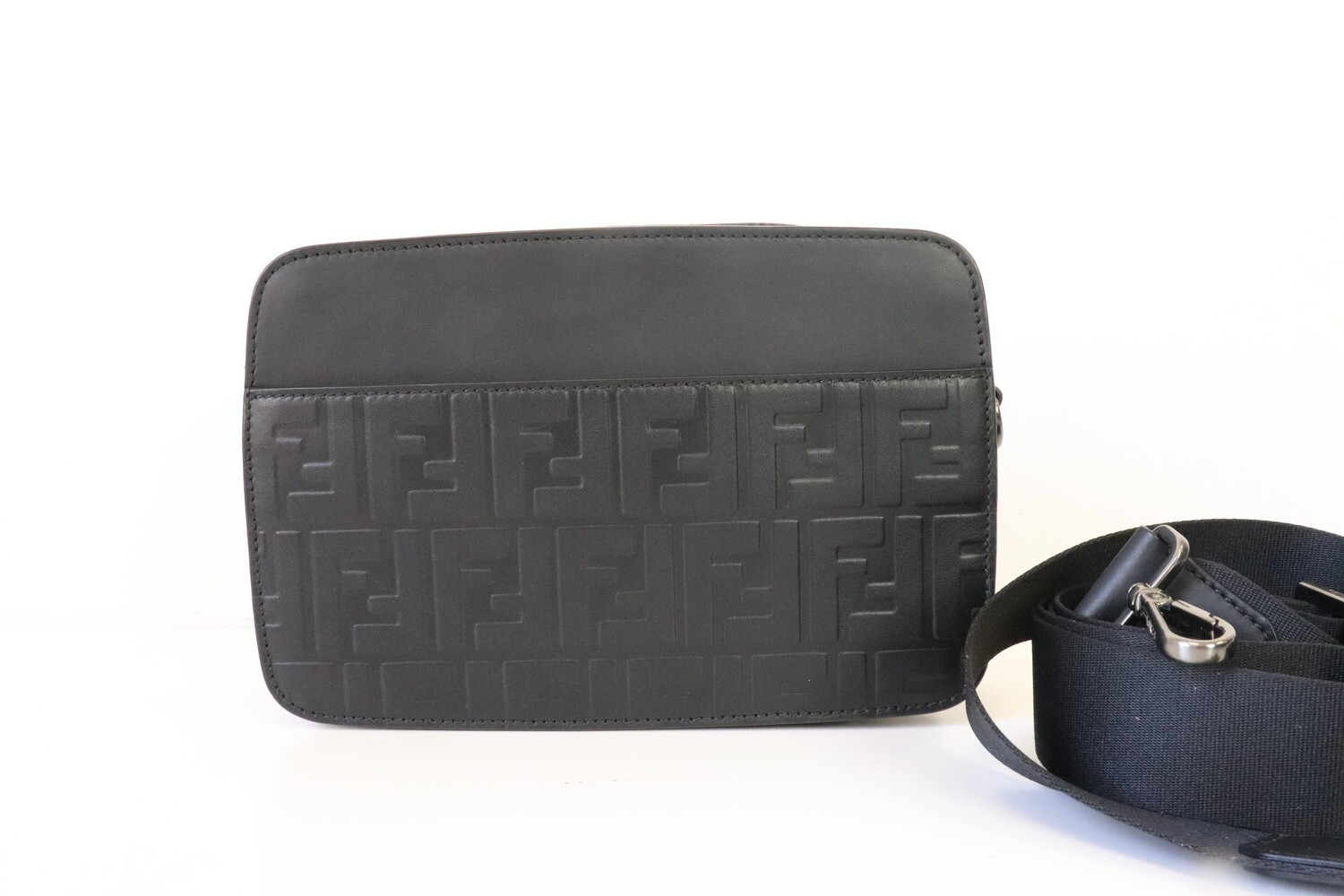Fendi Camera Crossbody Bag, Black, Preowned in Dustbag