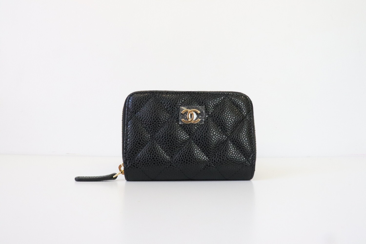 Chanel SLG Zippy, Black Caviar, Gold Hardware, New in Box