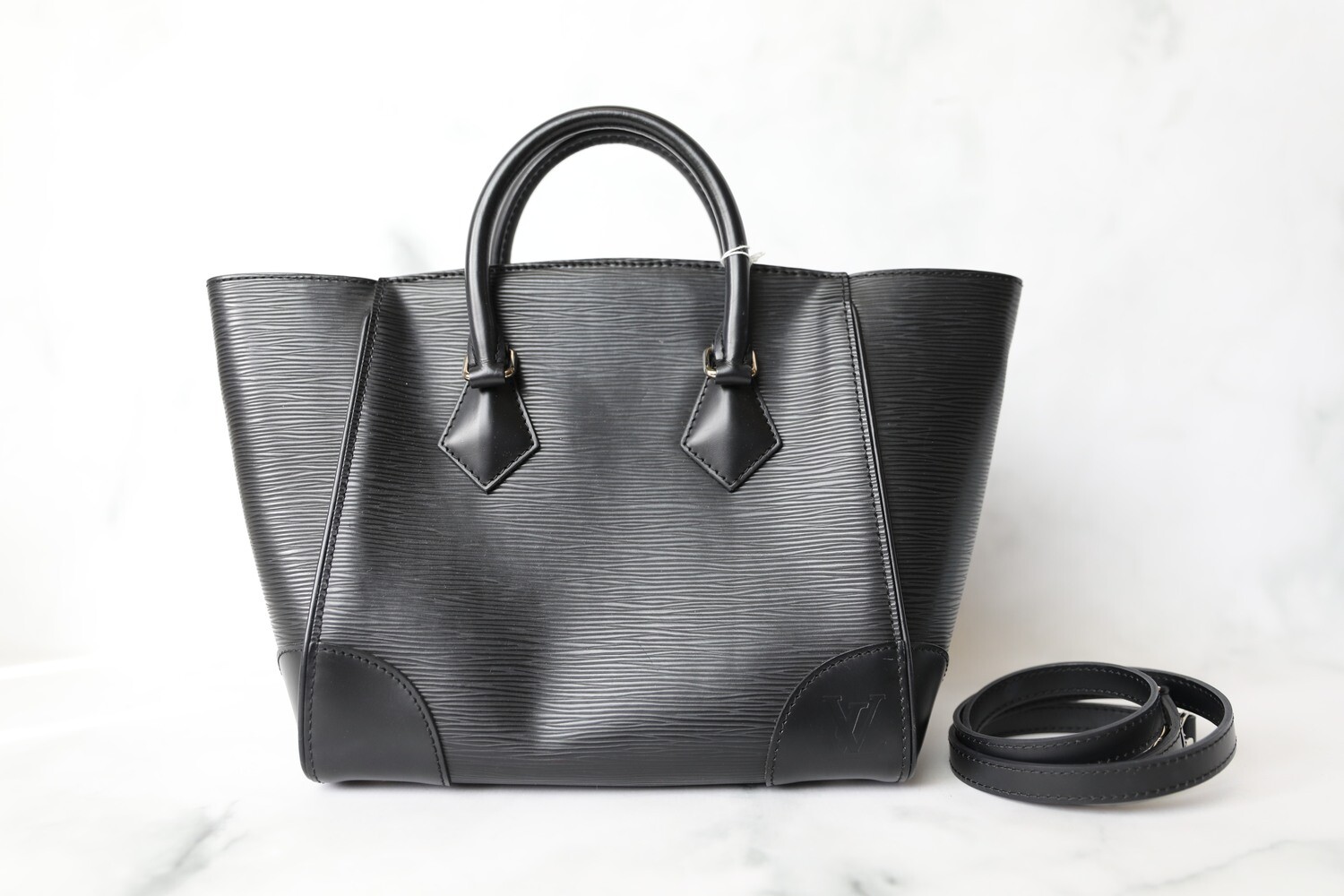 Louis Vuitton Phenix PM, Black Epi Leather, Preowned in Box WA001