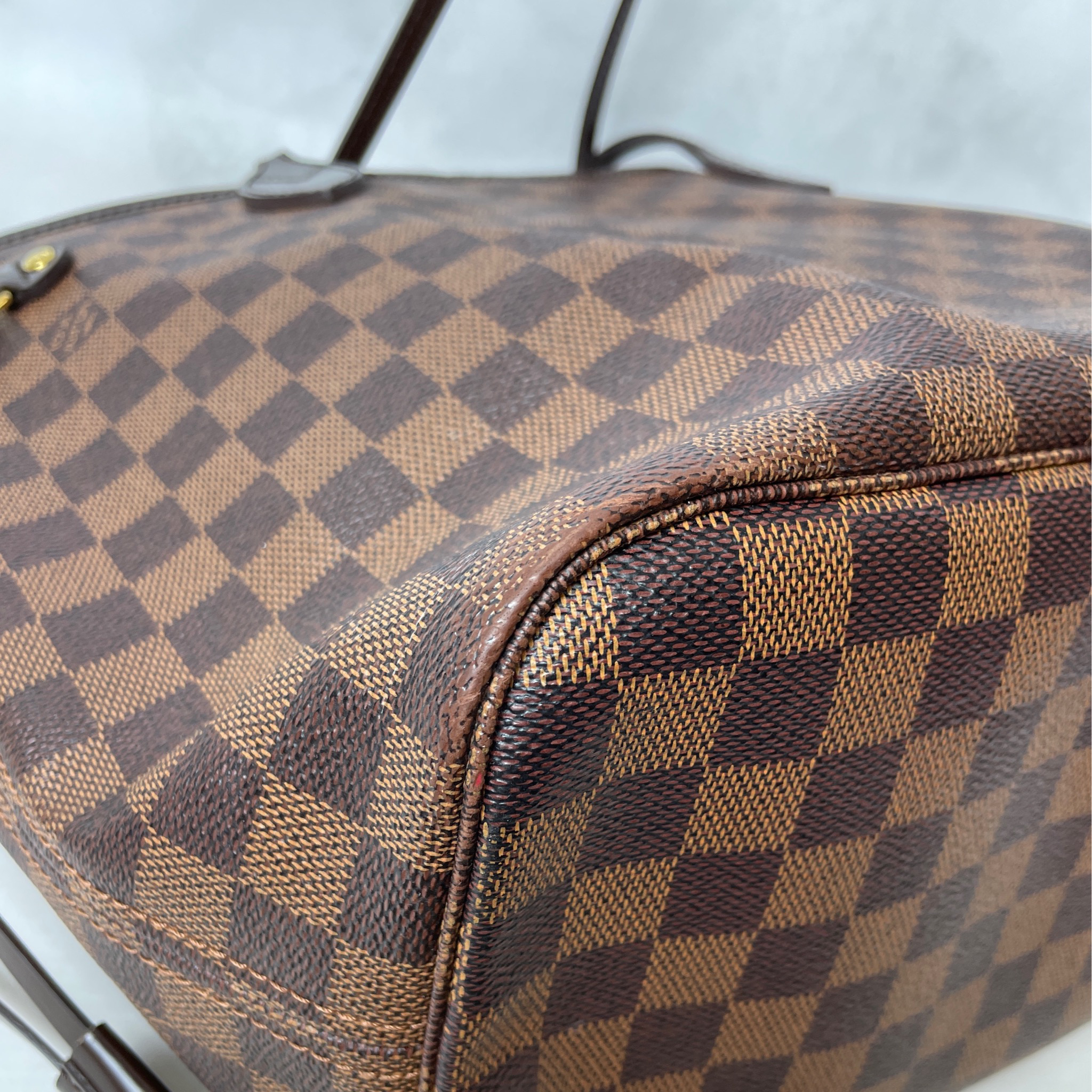 Louis Vuitton Neverfull MM, Damier Ebene with Pink Lining, New in Dustbag  (No Pouch) GA003 - Julia Rose Boston