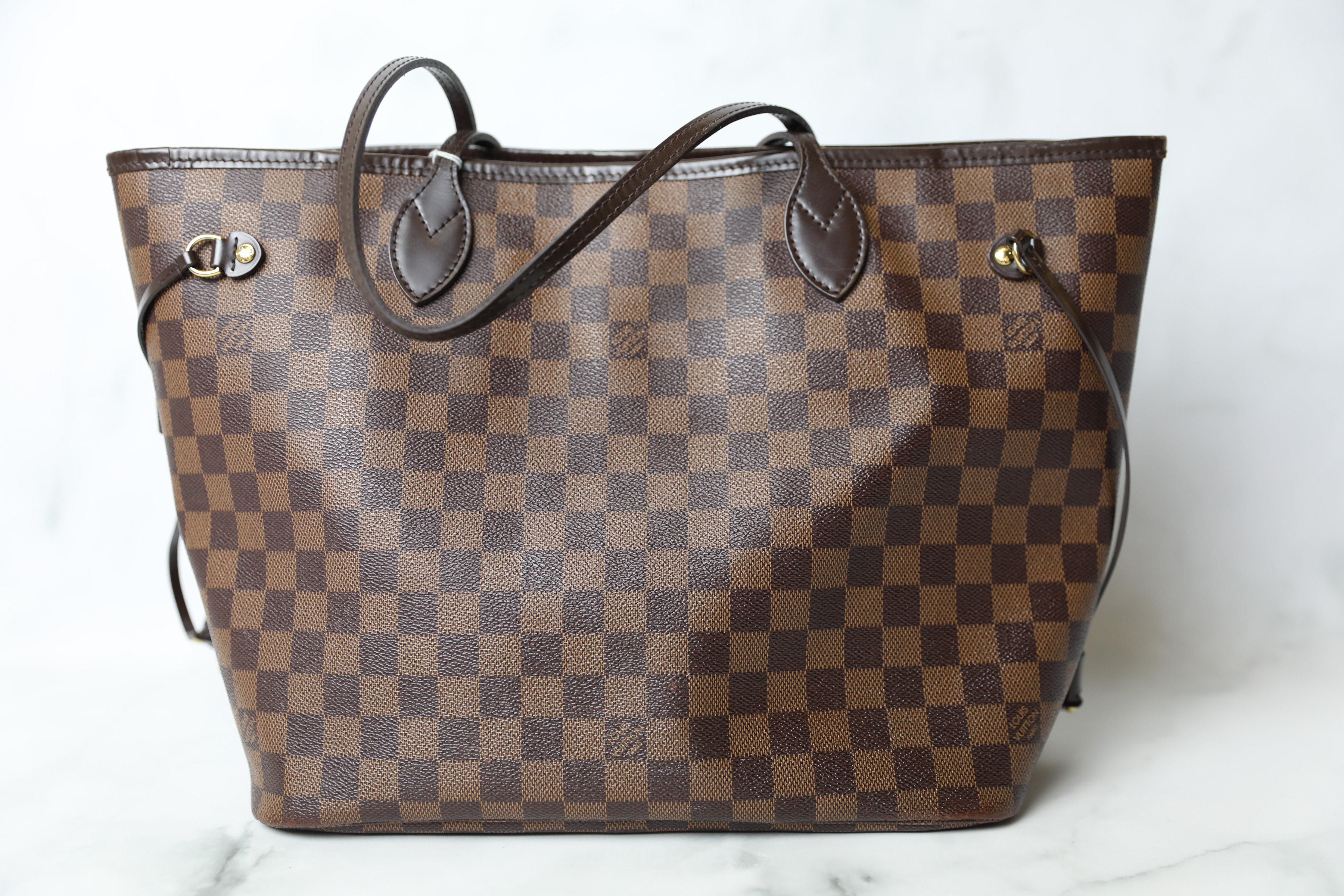 Louis Vuitton Neverfull MM, Damier Ebene, Preowned in Box WA001