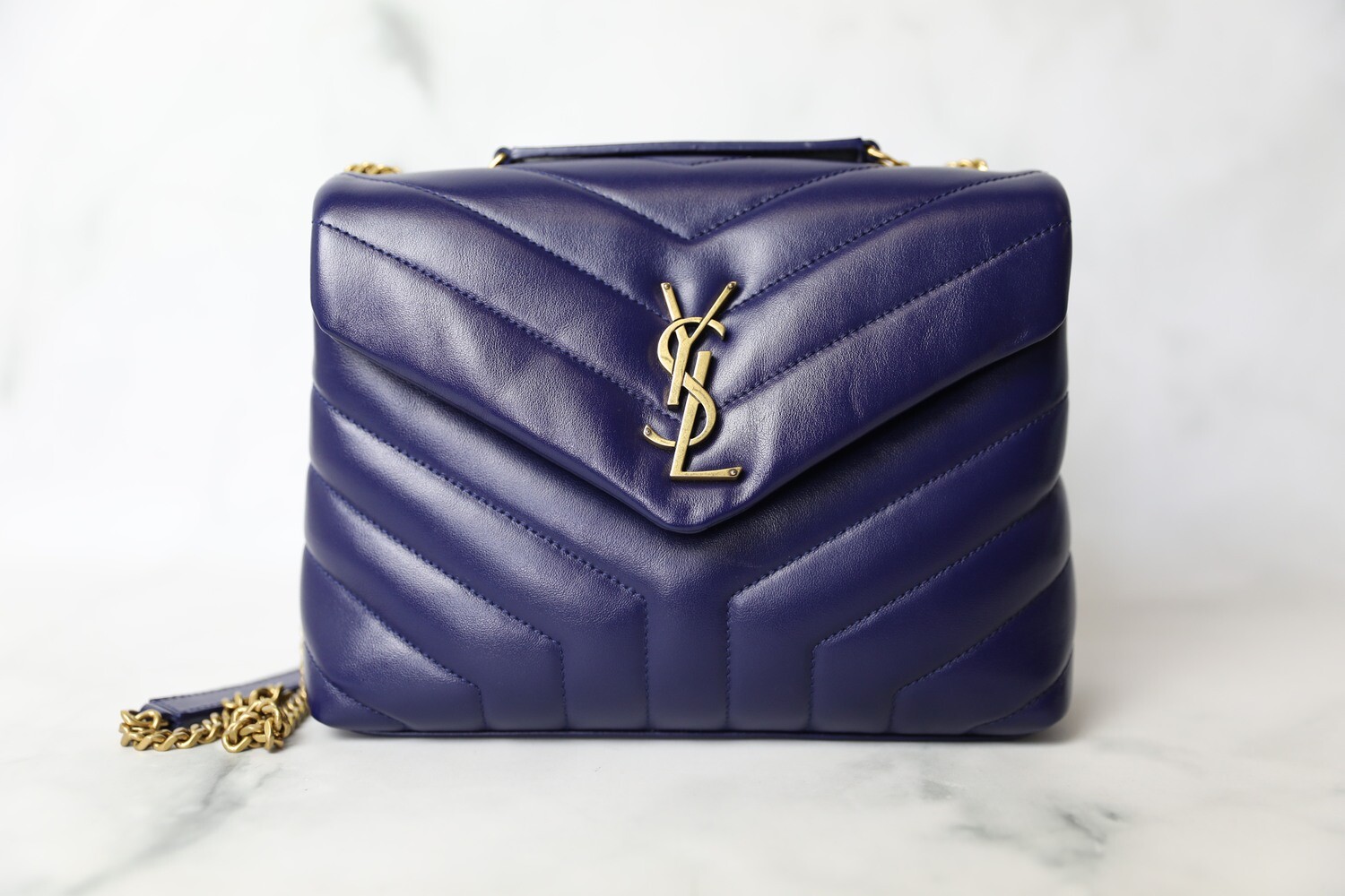 YSL Loulou Small Navy