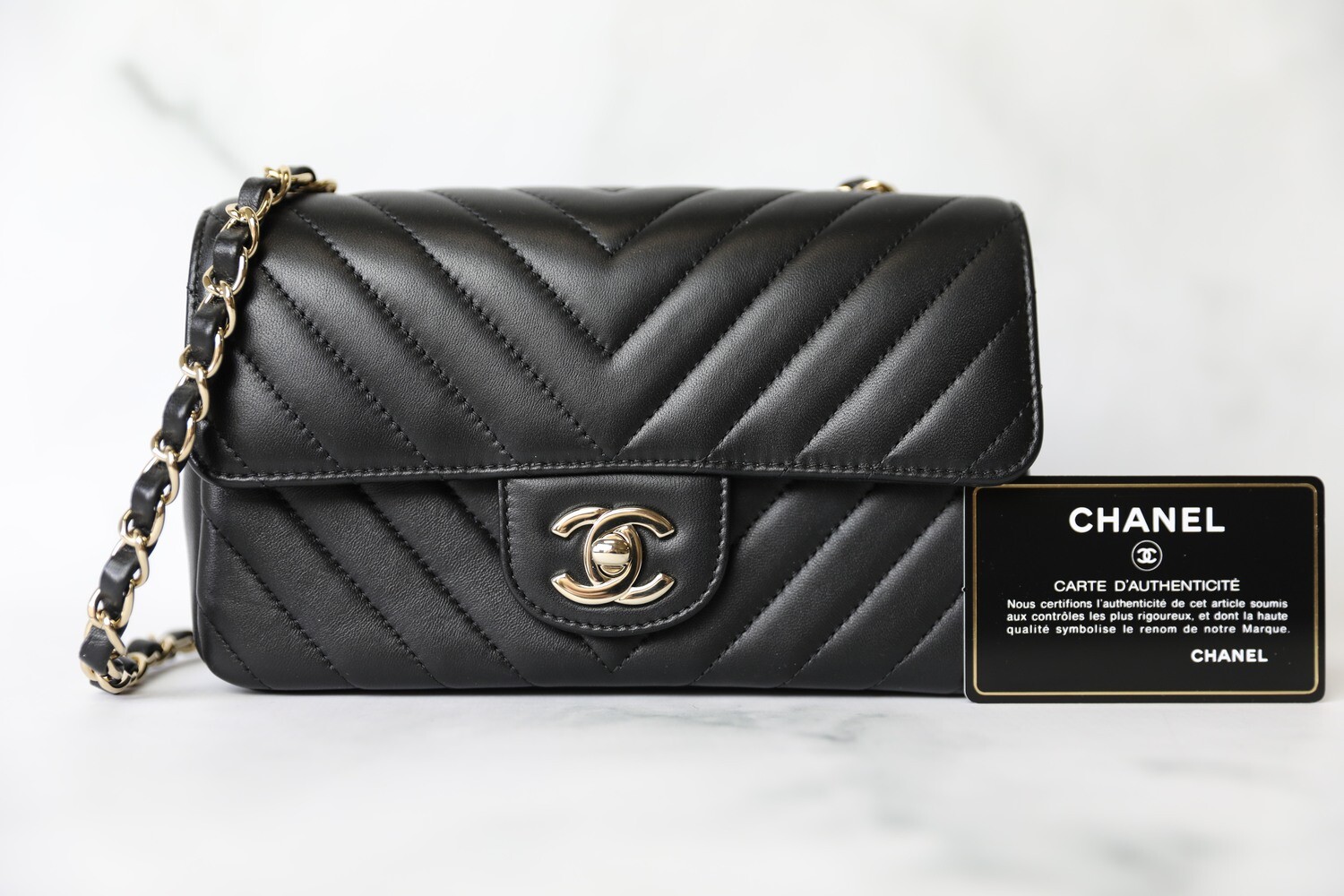 Chanel mini rectangular chevron hotsell