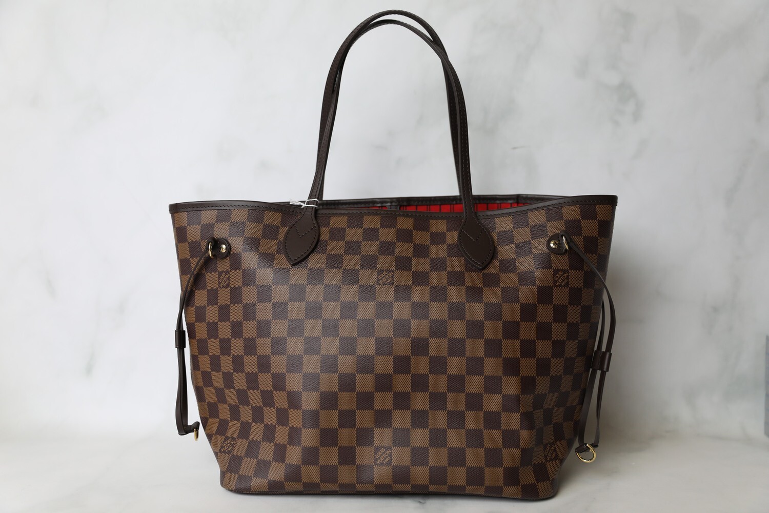 Louis Vuitton Neverfull MM, Damier Ebene, Preowned in Dustbag WA001