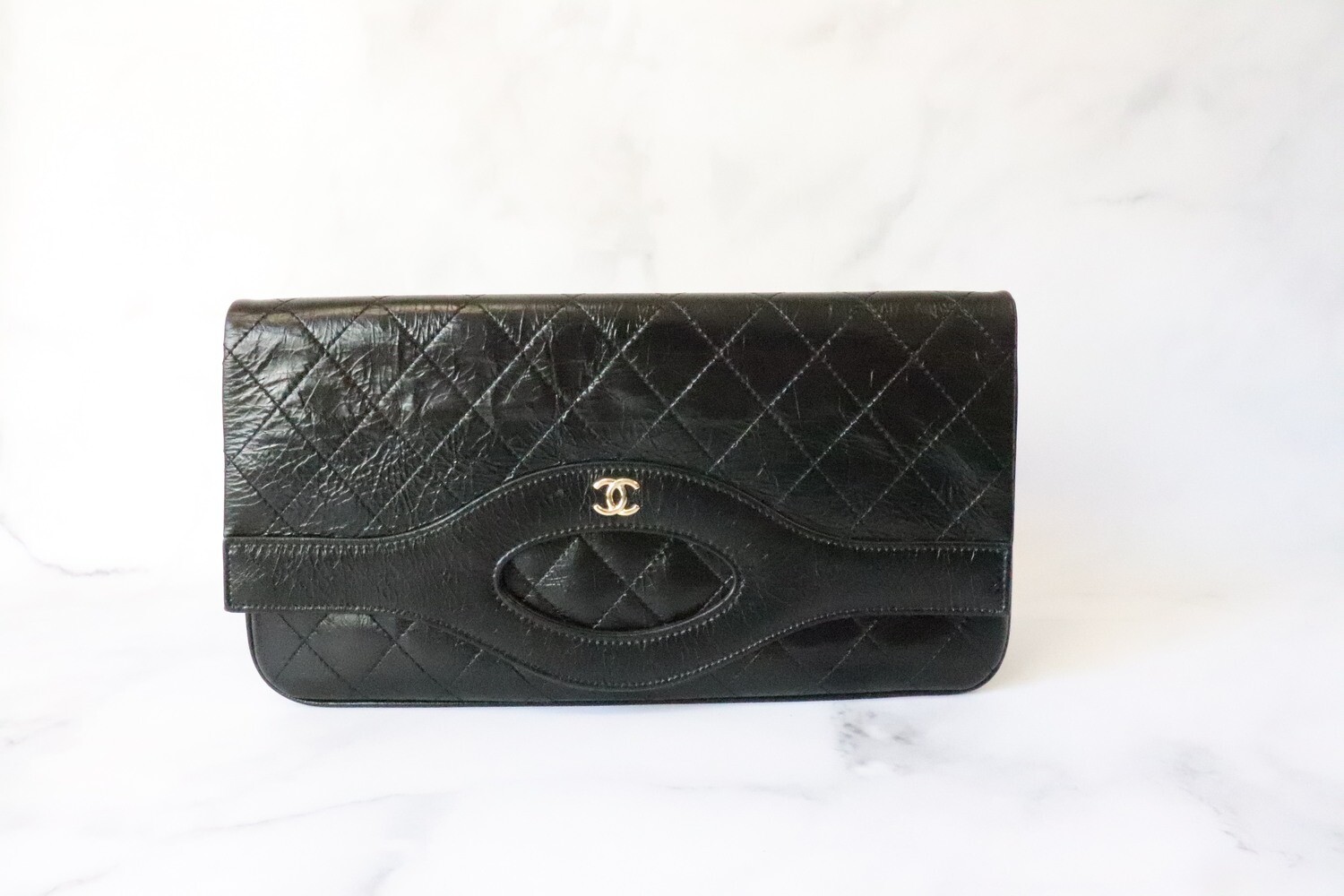 Chanel Clutch Black, Preowned in Box