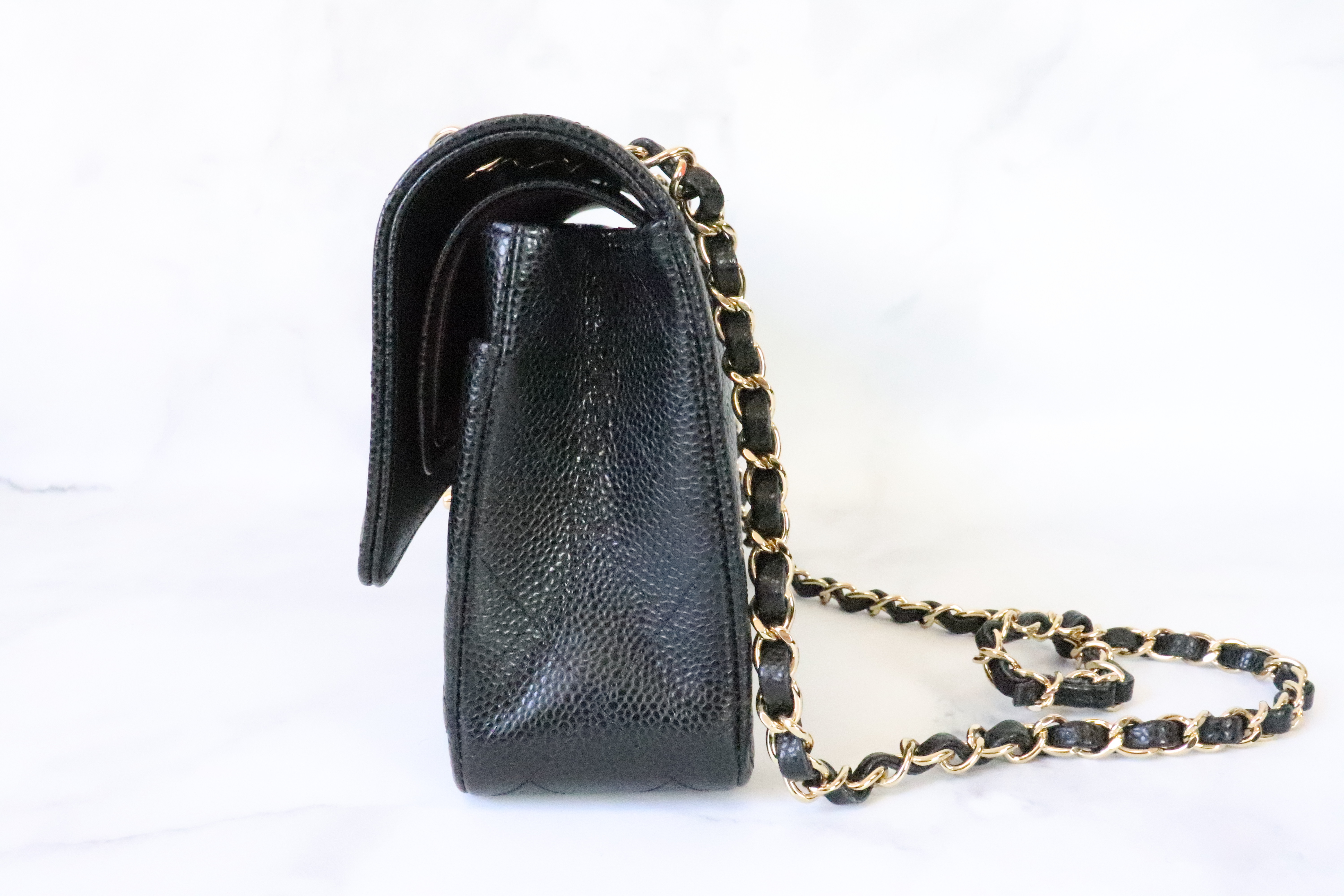 Chanel Classic Medium Double Flap, Black Caviar Leather, Gold Hardware, New  in Box - Julia Rose Boston