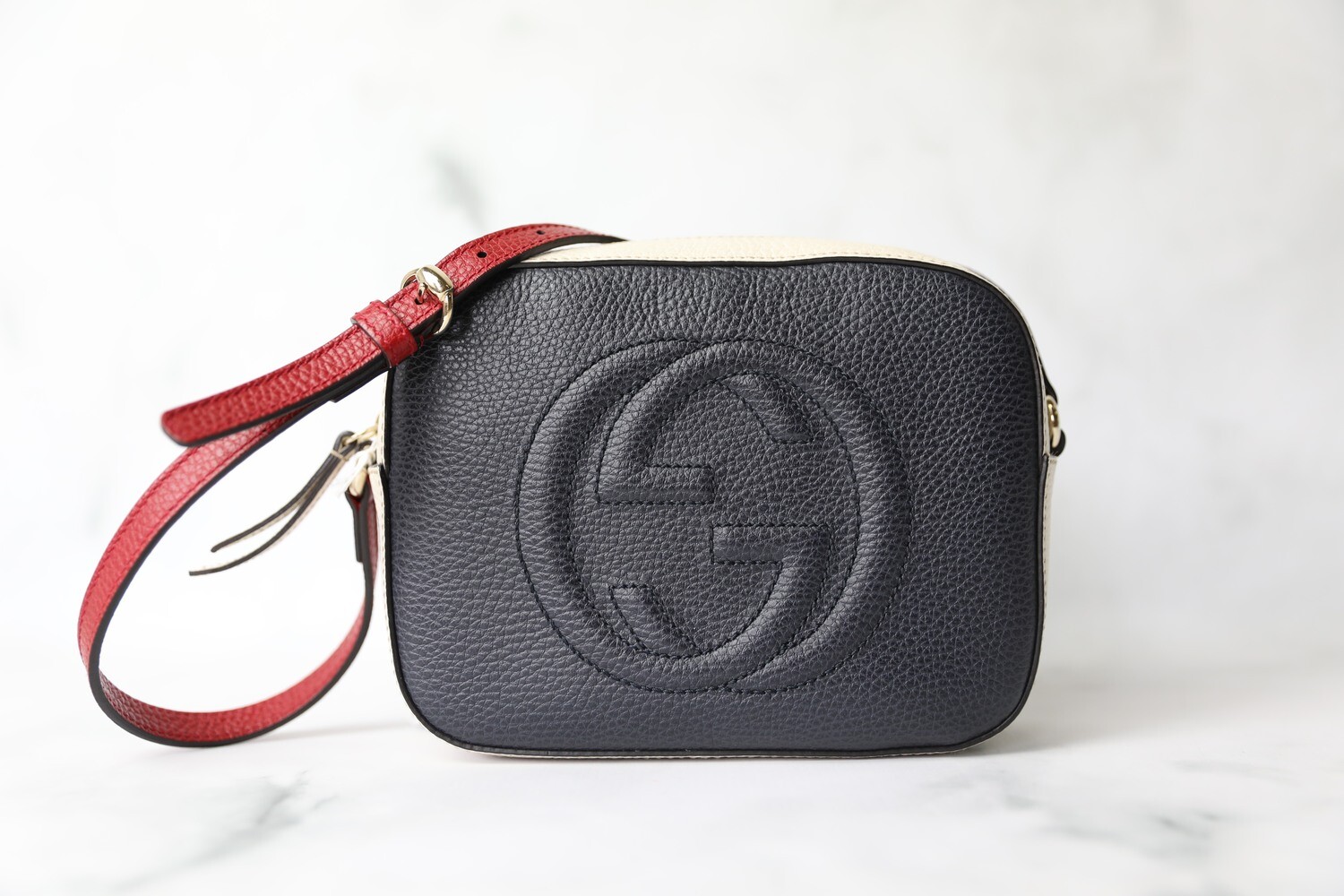 Gucci Soho Disco, Red White and Blue, Preowned no Dustbag WA001