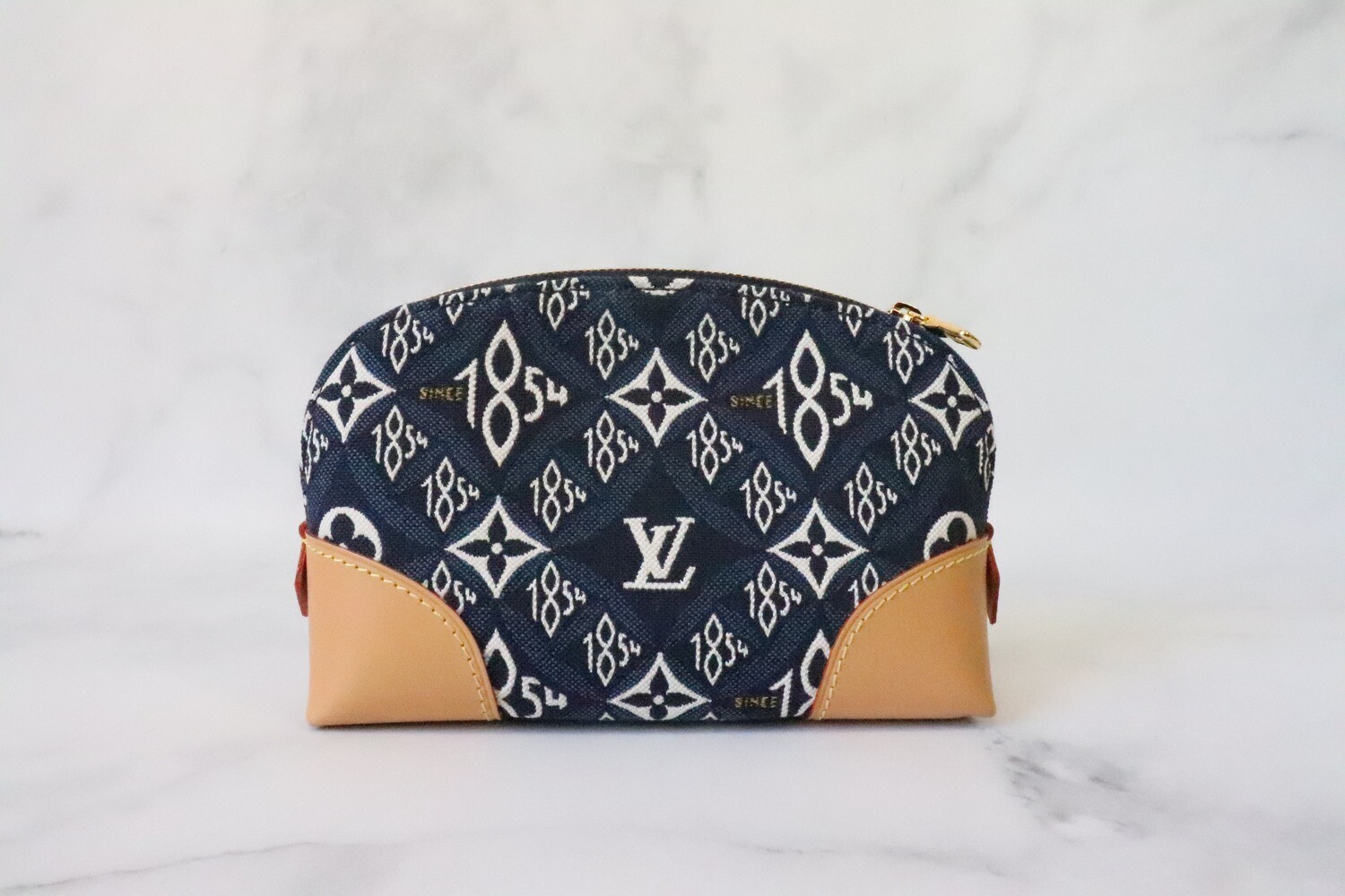 Louis Vuitton SLG Cosmetic Case, Navy, Preowned - No Dustbag