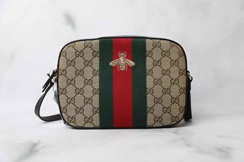 Gucci Web Bee Camera Bag, New in Dustbag WA001