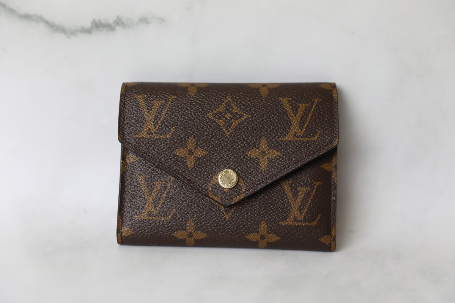 Louis Vuitton Victorine Wallet, Monogram, Preowned in Box WA001