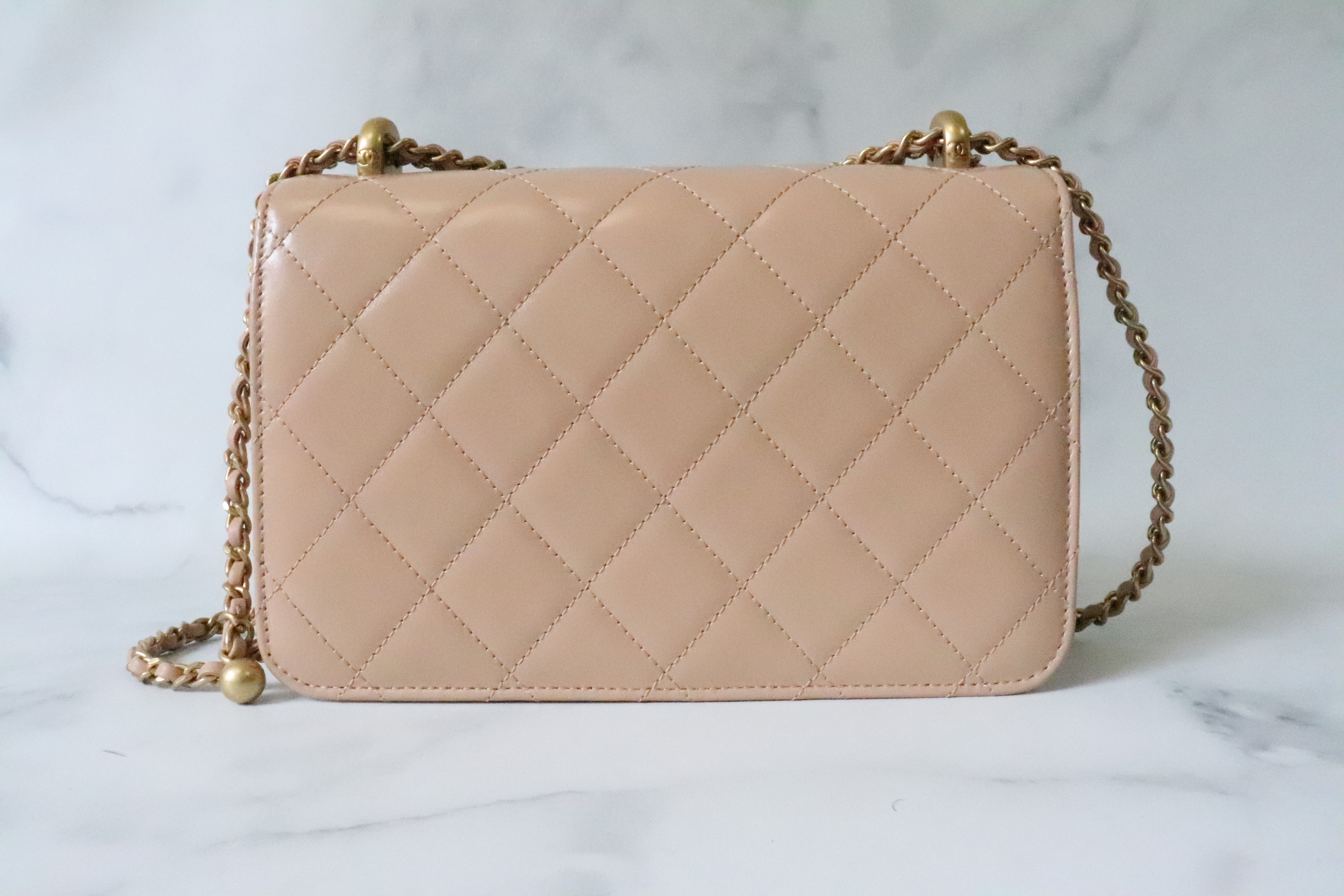 Chanel Seasonal Flap Perfect Fit Small, Beige with Gold Hardware, New in  Box - Julia Rose Boston