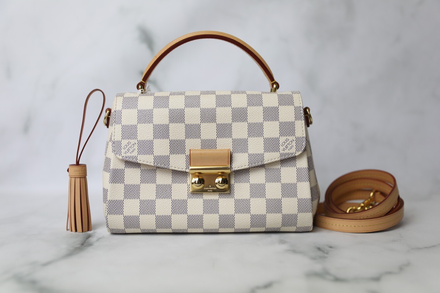 Louis Vuitton Croisette, Azur, Preowned in Box WA001