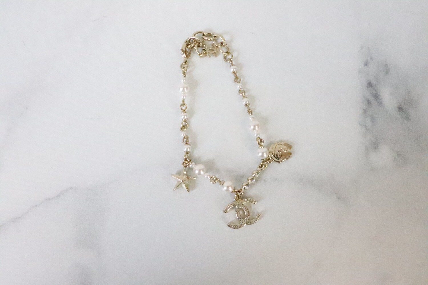 Chanel Bracelet Gold with Charms, New in Box