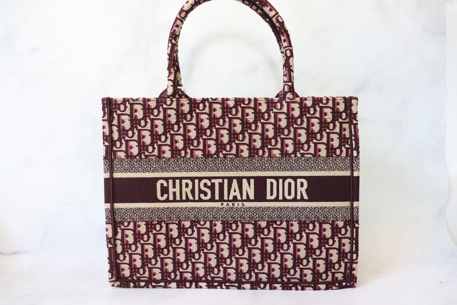 Dior Book Tote Small Red Oblique New in Dustbag
