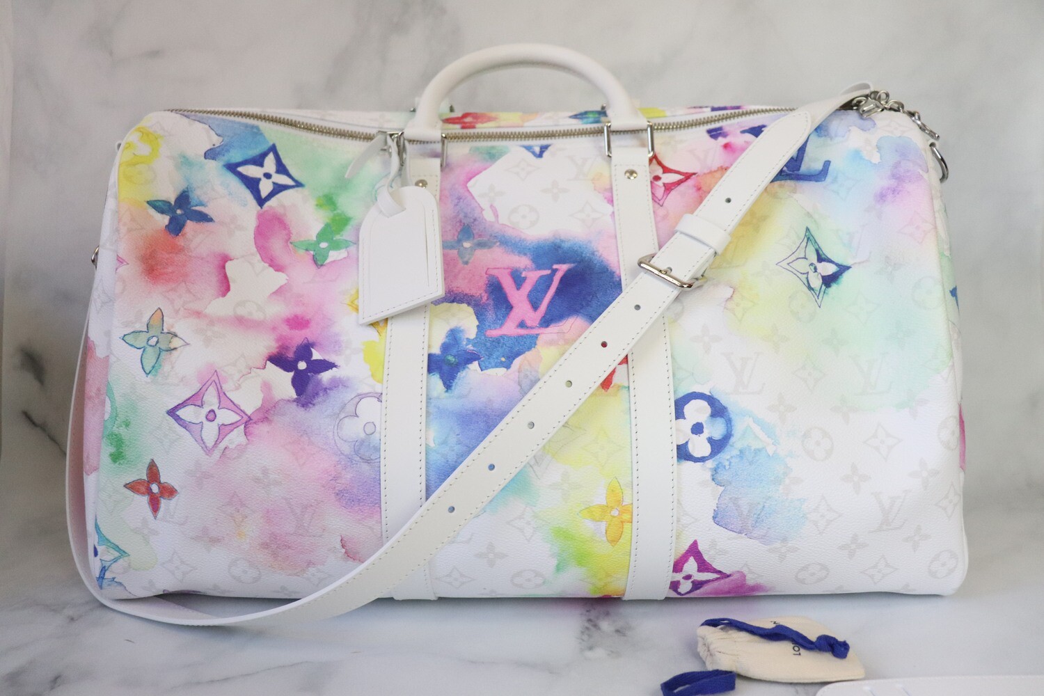 Louis Vuitton Watercolor Keepall B, New in Dustbag