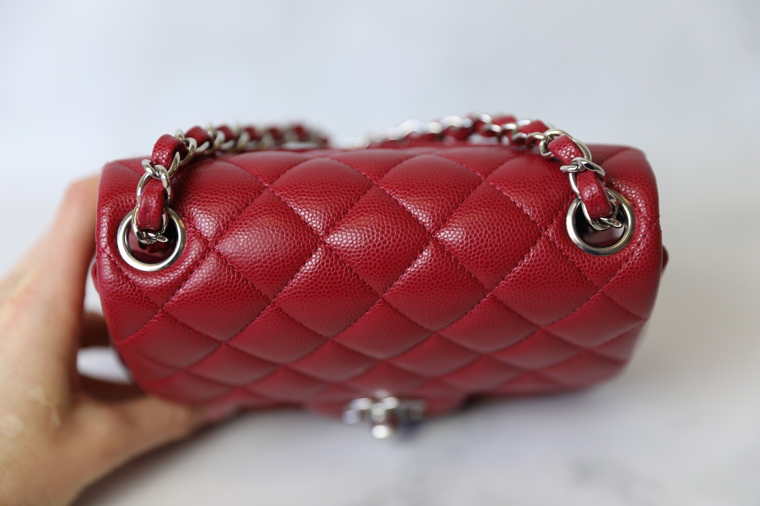 red small chanel bag