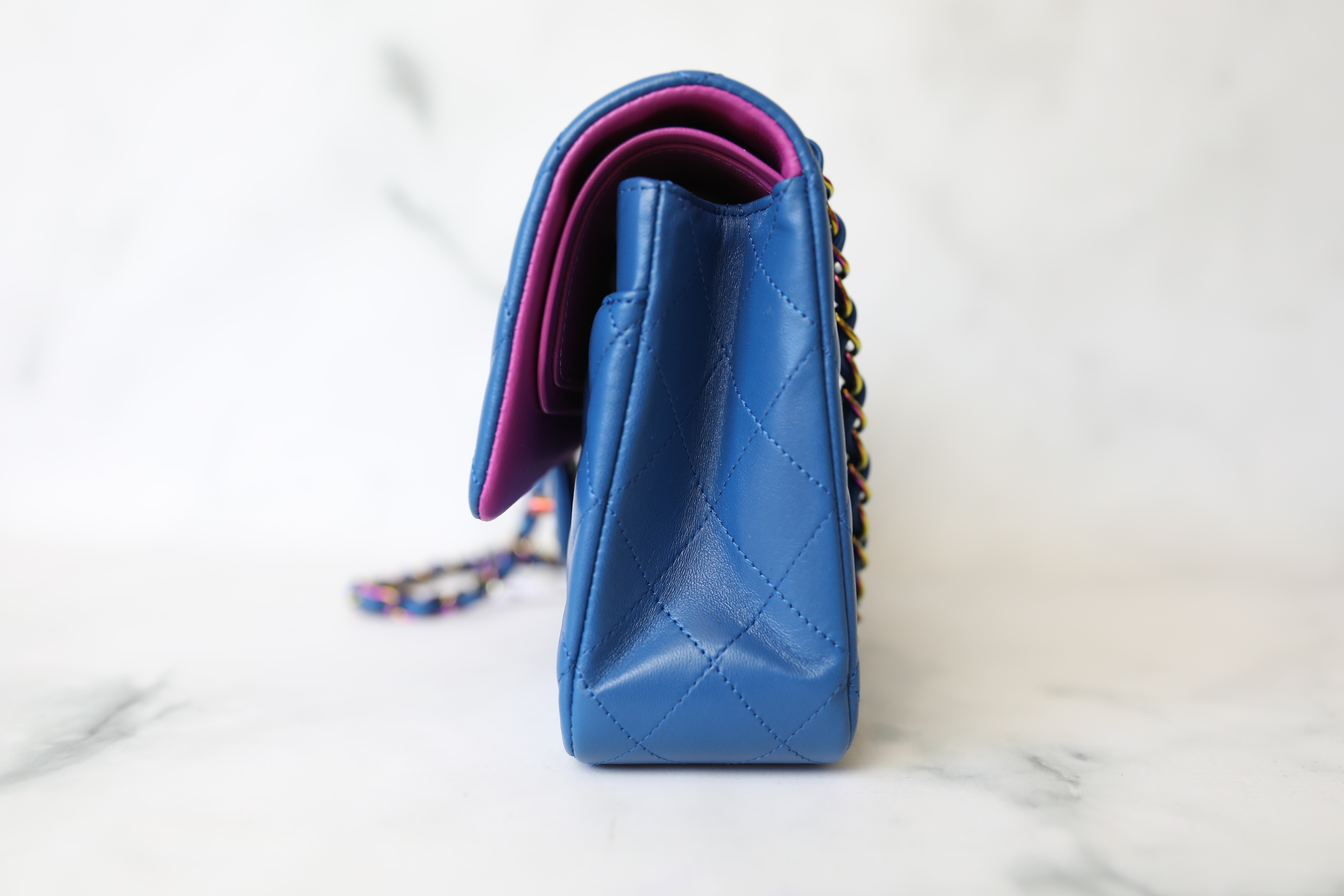 Chanel Pearl Crush Mini Vanity Bag, Denim, Blå GHW - Laulay Luxury