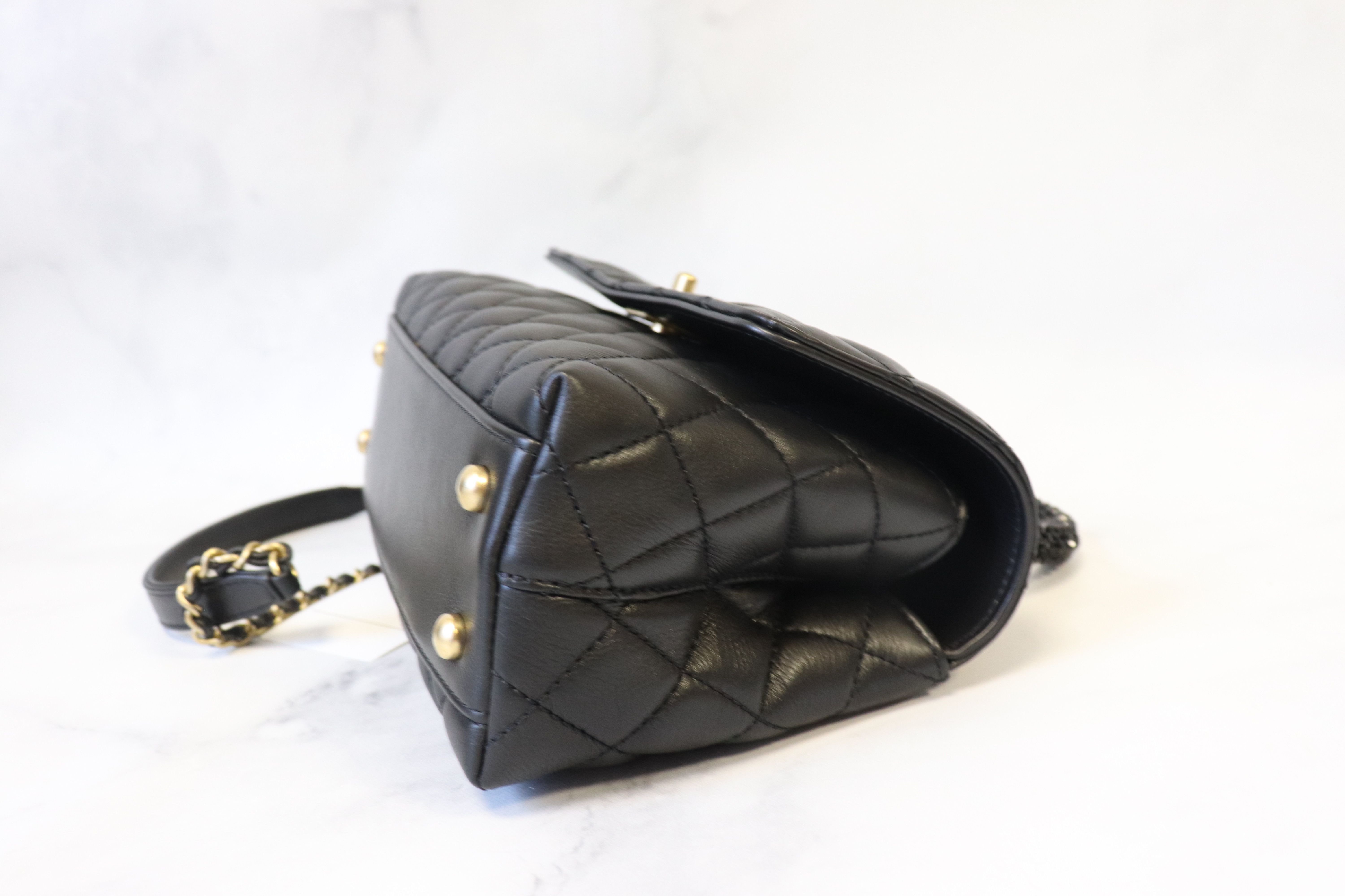 Chanel 2023 Mini Coco Handle Bag - Black Handle Bags, Handbags - CHA840044