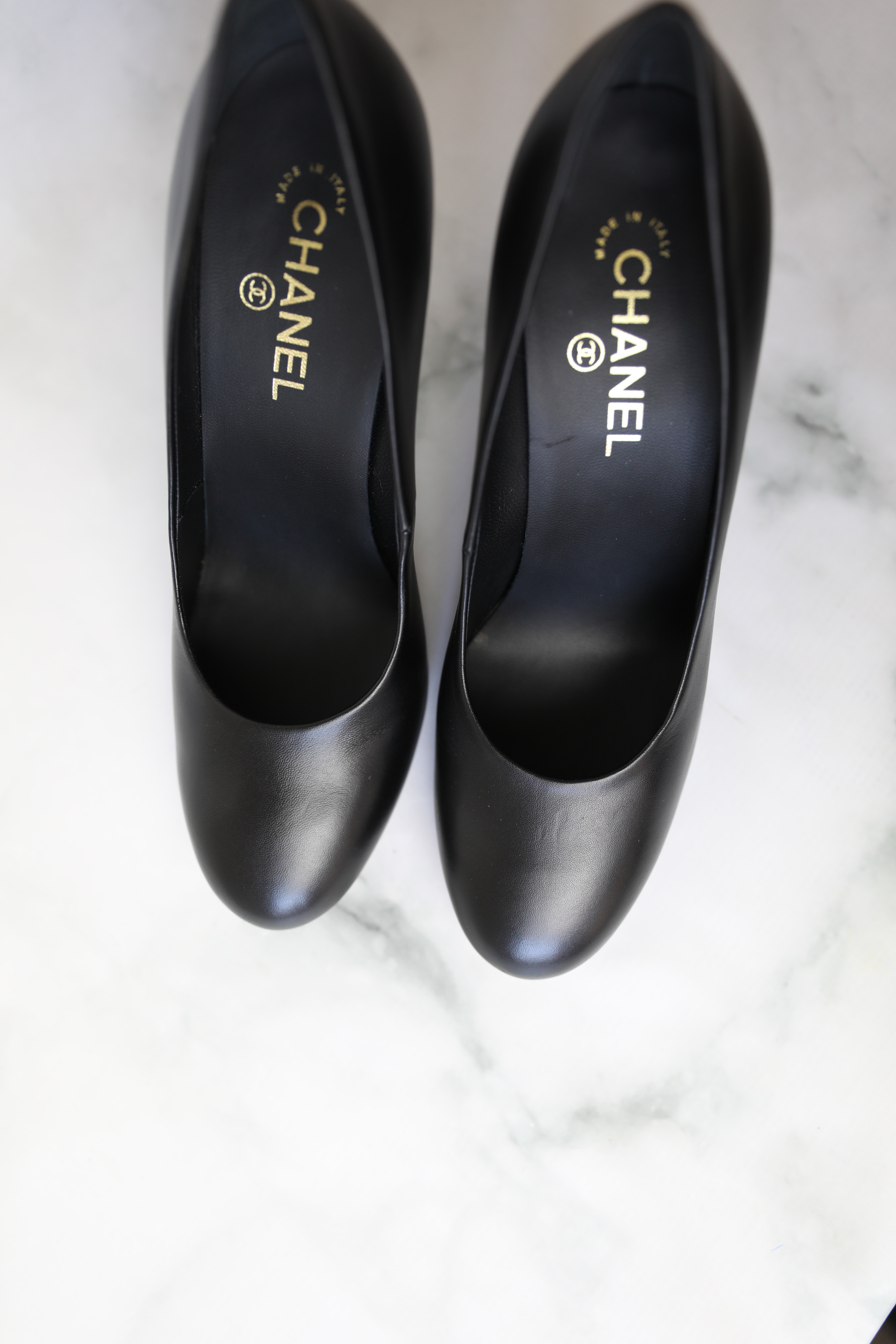 Chanel Shoes Slingback Flats, Beige and Black, Size 37.5, New in Box WA001  - Julia Rose Boston