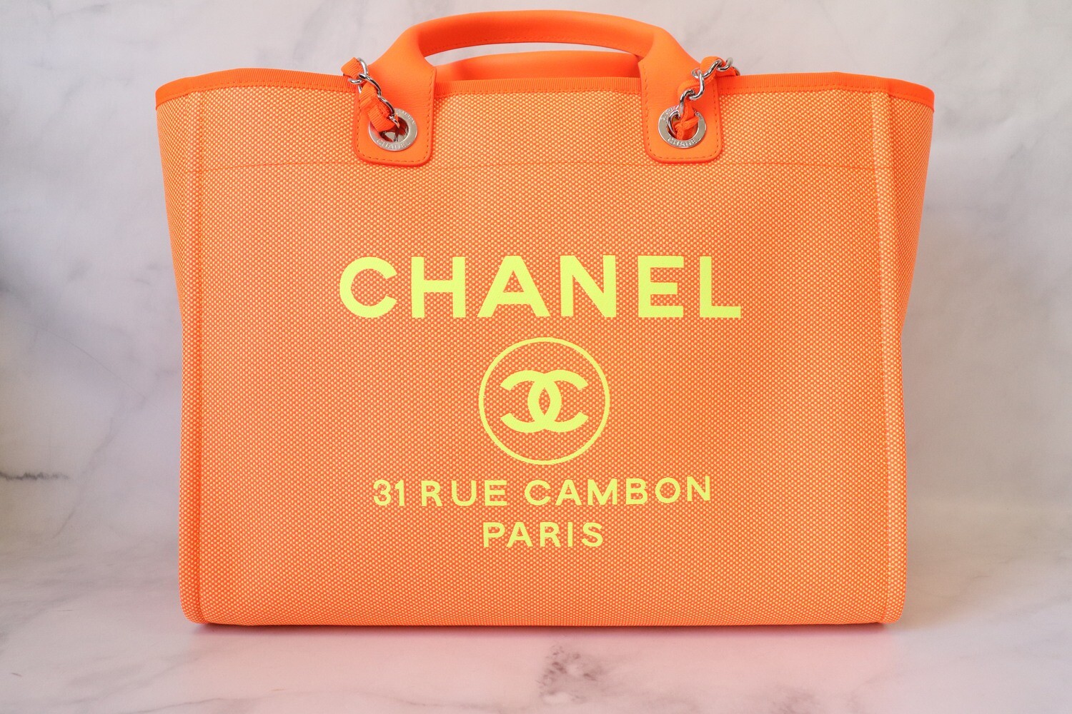 Chanel 2021 Medium Deauville Bag w/ Tags - Orange Totes, Handbags -  CHA585239