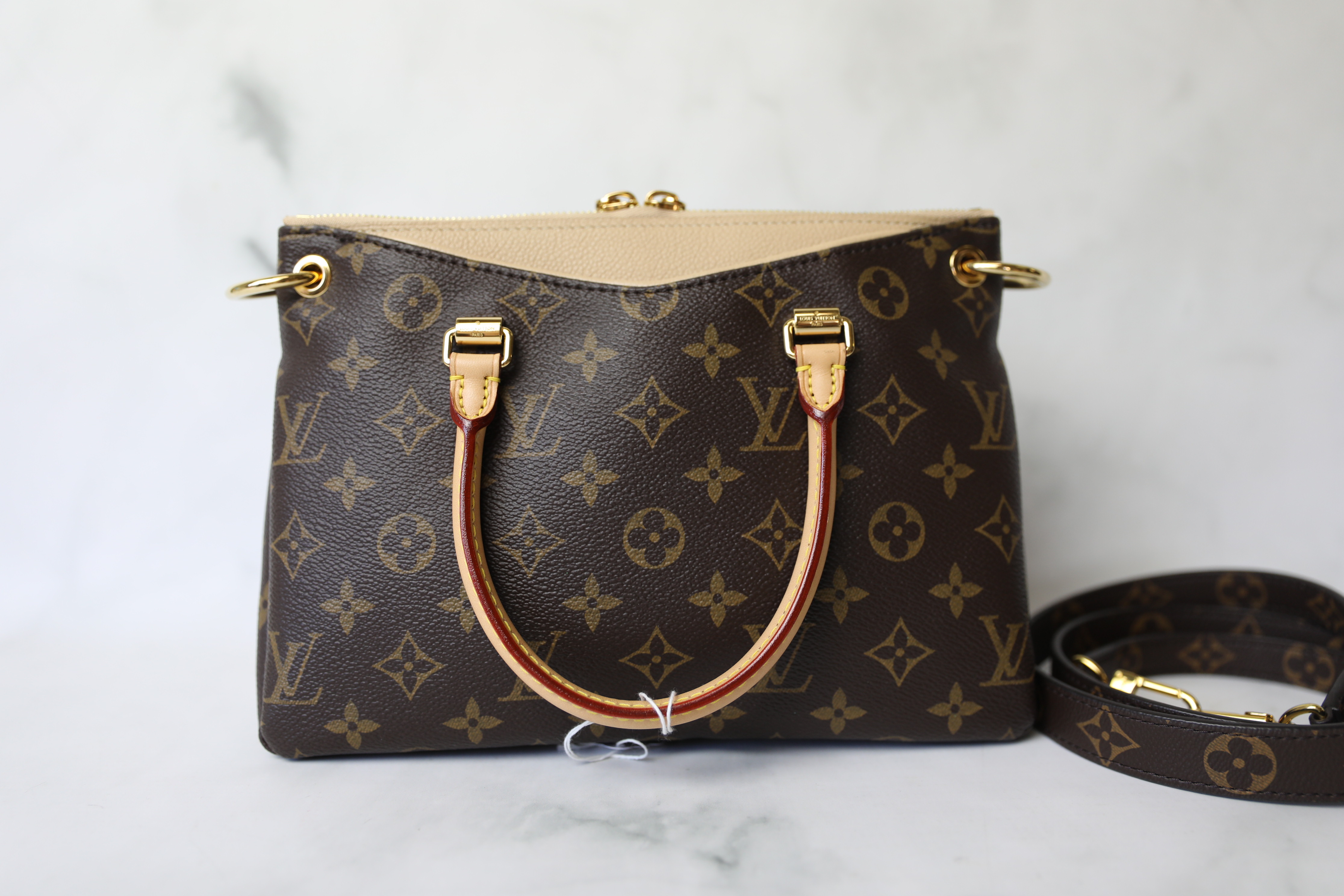 What Goes Around Comes Around Louis Vuitton Yellow Monogram Pallas Bb  Briefcase - ShopStyle Shoulder Bags