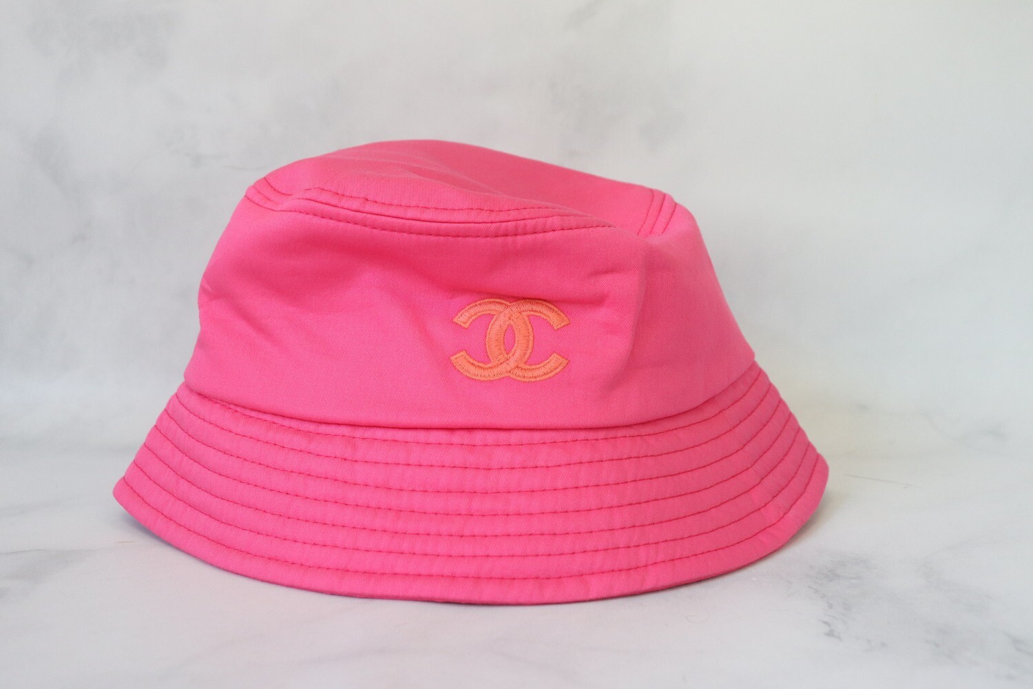Chanel Hat Pink Bucket, Size Small, New in Dustbag