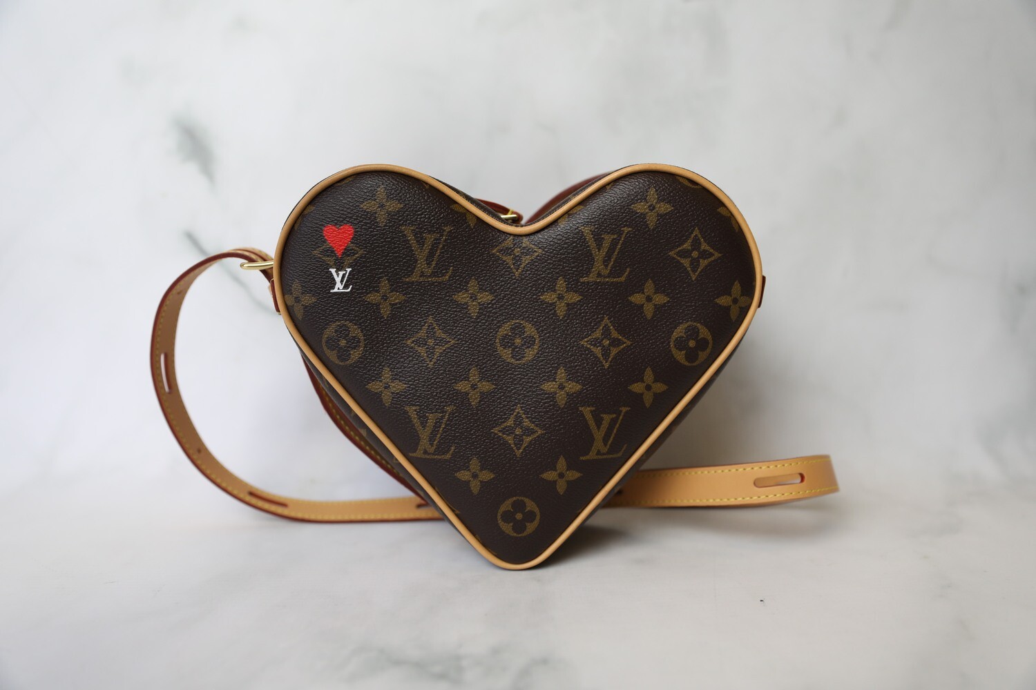 Louis Vuitton Game On Couer Heart Bag, Monogram, Preowned In Dustbag MA001