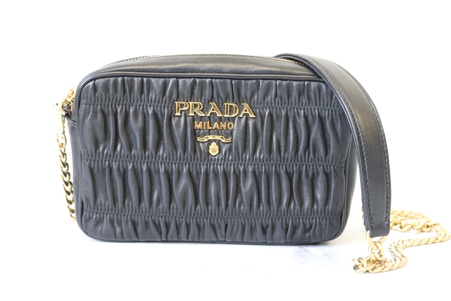 Prada Crossbody Camera Bag, Black, Preowned in Dustbag