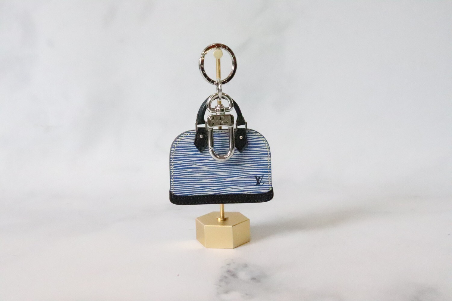 Louis Vuitton Charm Alma Blue, Like New in Box