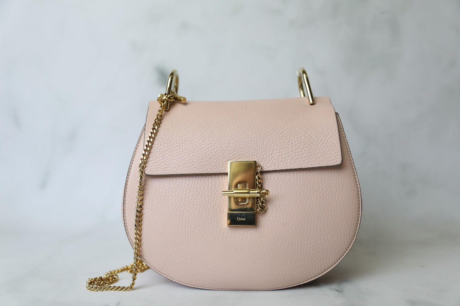 Chloe Drew Small, Pink with Gold Hardware, Preowned in Dustbag WA001