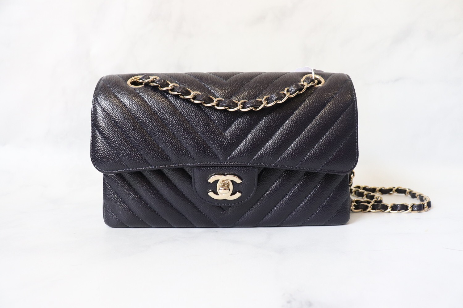 Chanel Square Single Flap Quilted Diamond Mini Caviar Black in