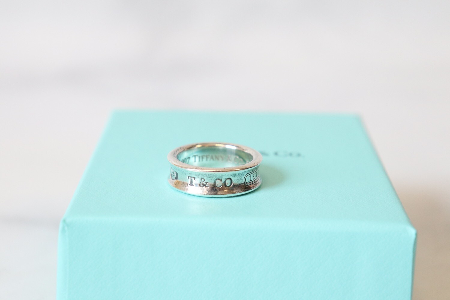 Tiffany 1837 Ring, Medium Size, Preowned in Box