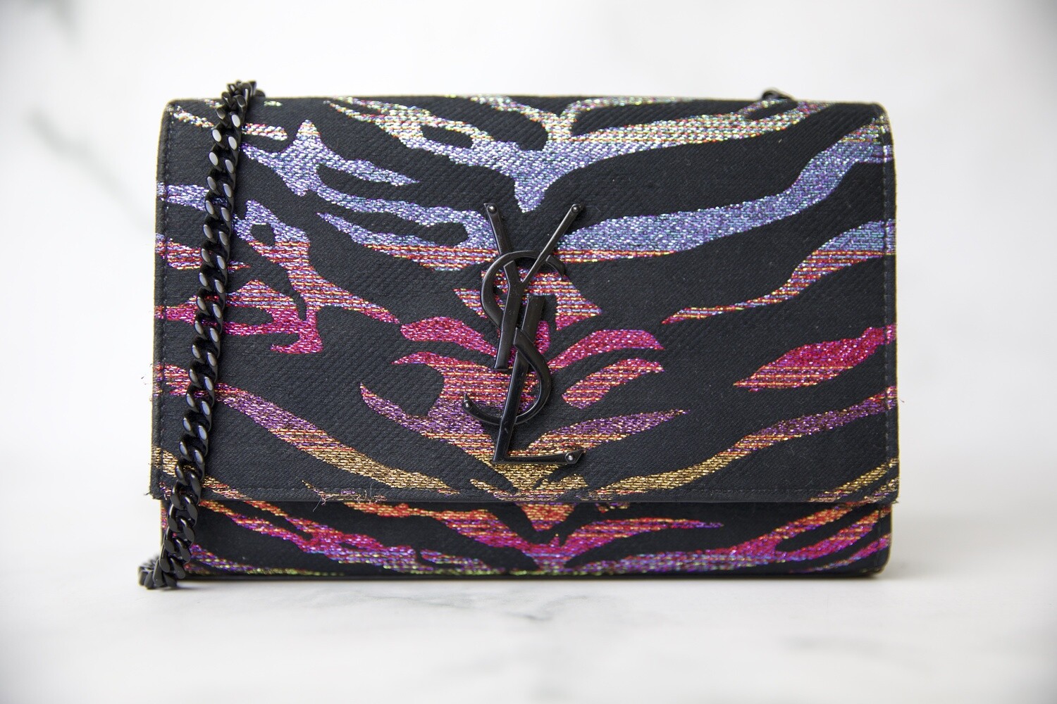 Saint Laurent Kate, Rainbow Tiger, Preowned in Box WA001