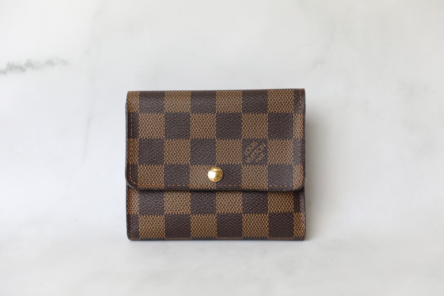 Louis Vuitton Anais Wallet, Damier Ebene, Preowned in Box WA001