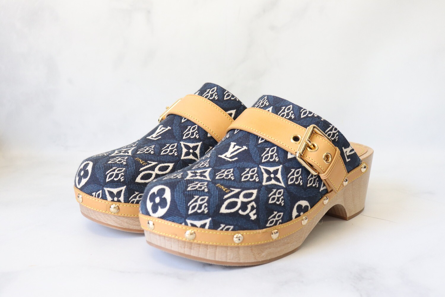 Louis Vuitton Shoes Since 1854 Cottage Mule Clogs, New in Box, Size 37.5