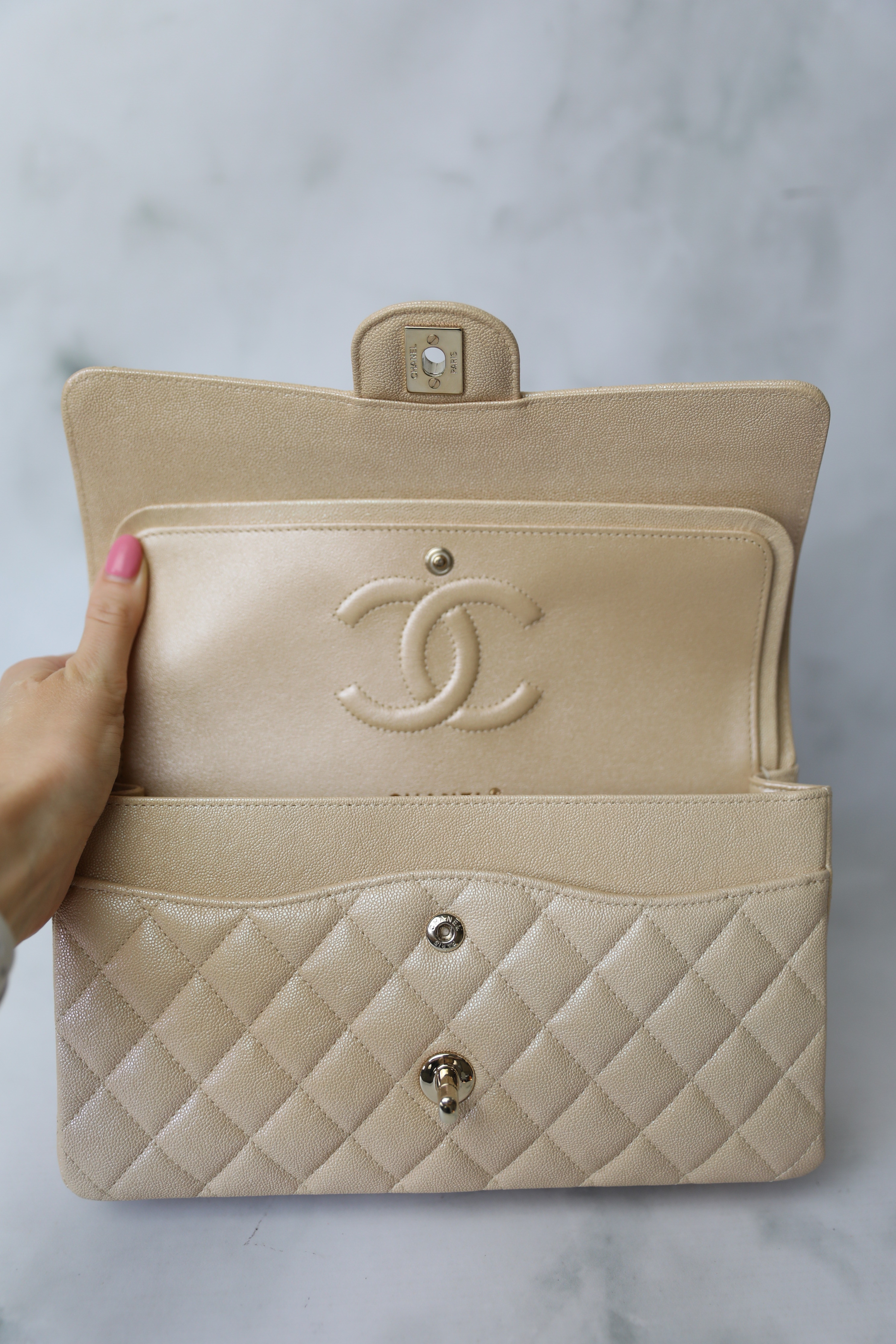 6th Dhgate Unboxing Review: Chanel Flap in Beige 