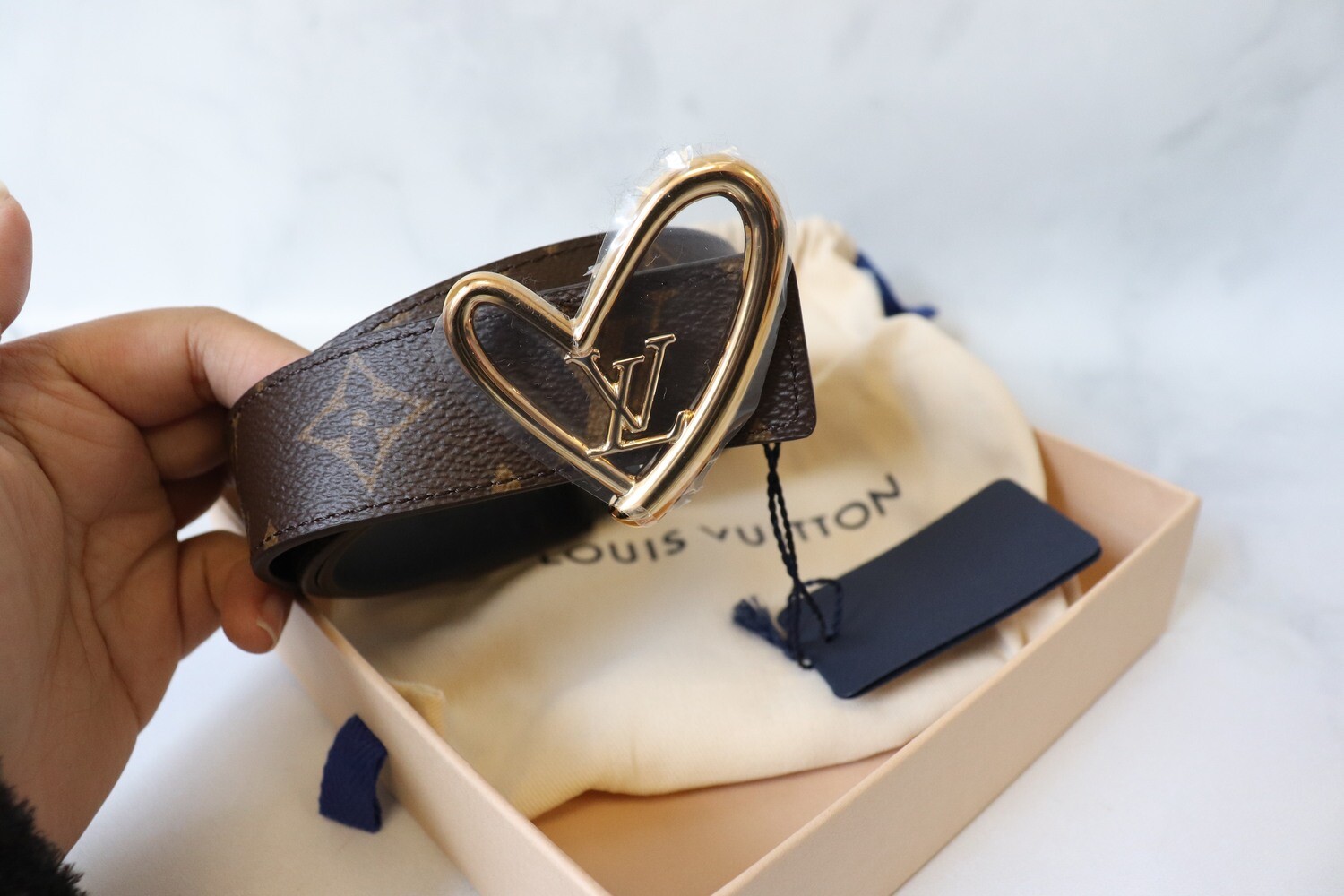 Louis Vuitton Belt, Heart Collection (Asia Exclusive), New in Box