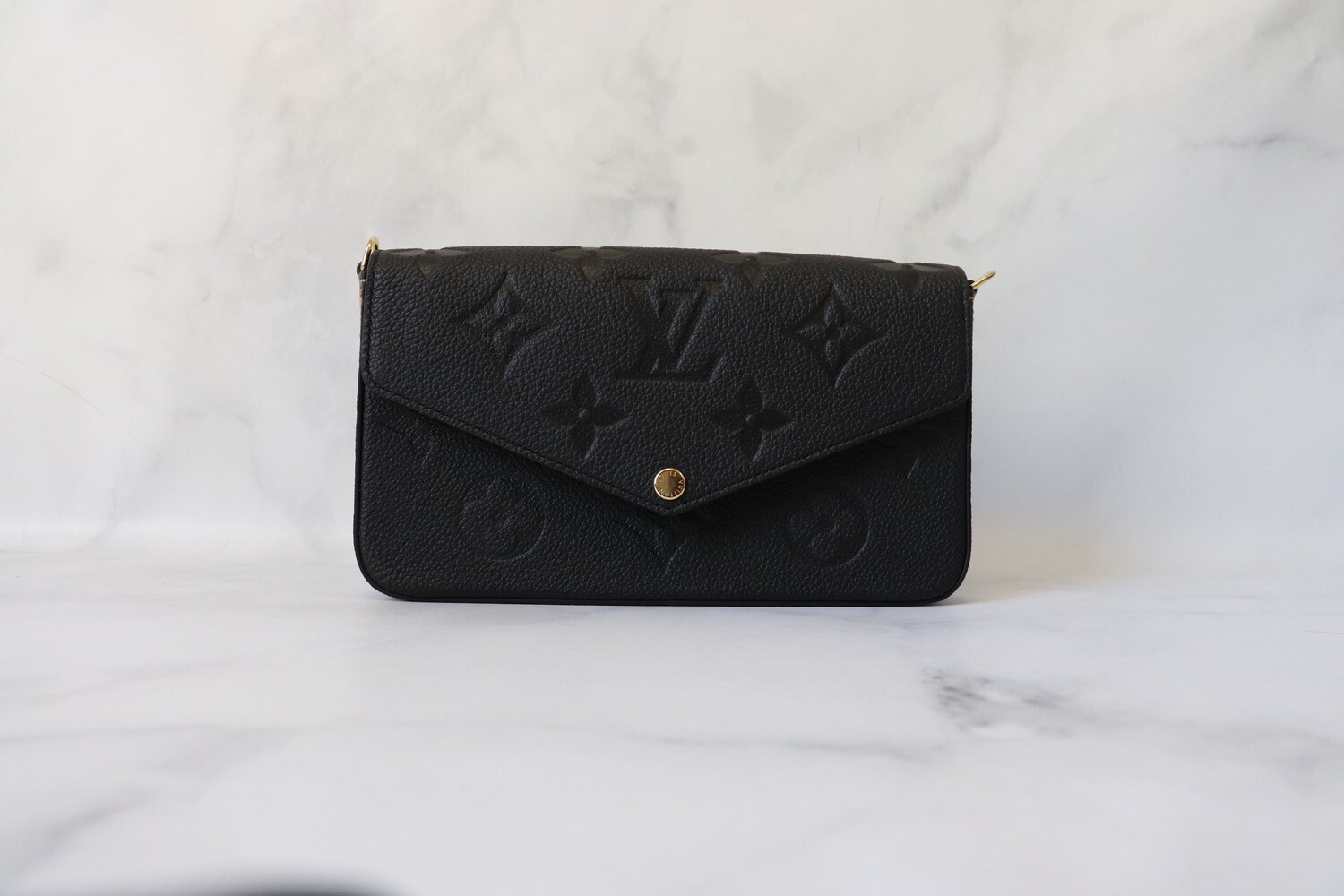 Louis Vuitton Wild at Heart Felicie, Black Leather, New in Box