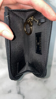 希少ソーブラック♪ CHANEL ジップポーチ ユニセックス 210.jpg