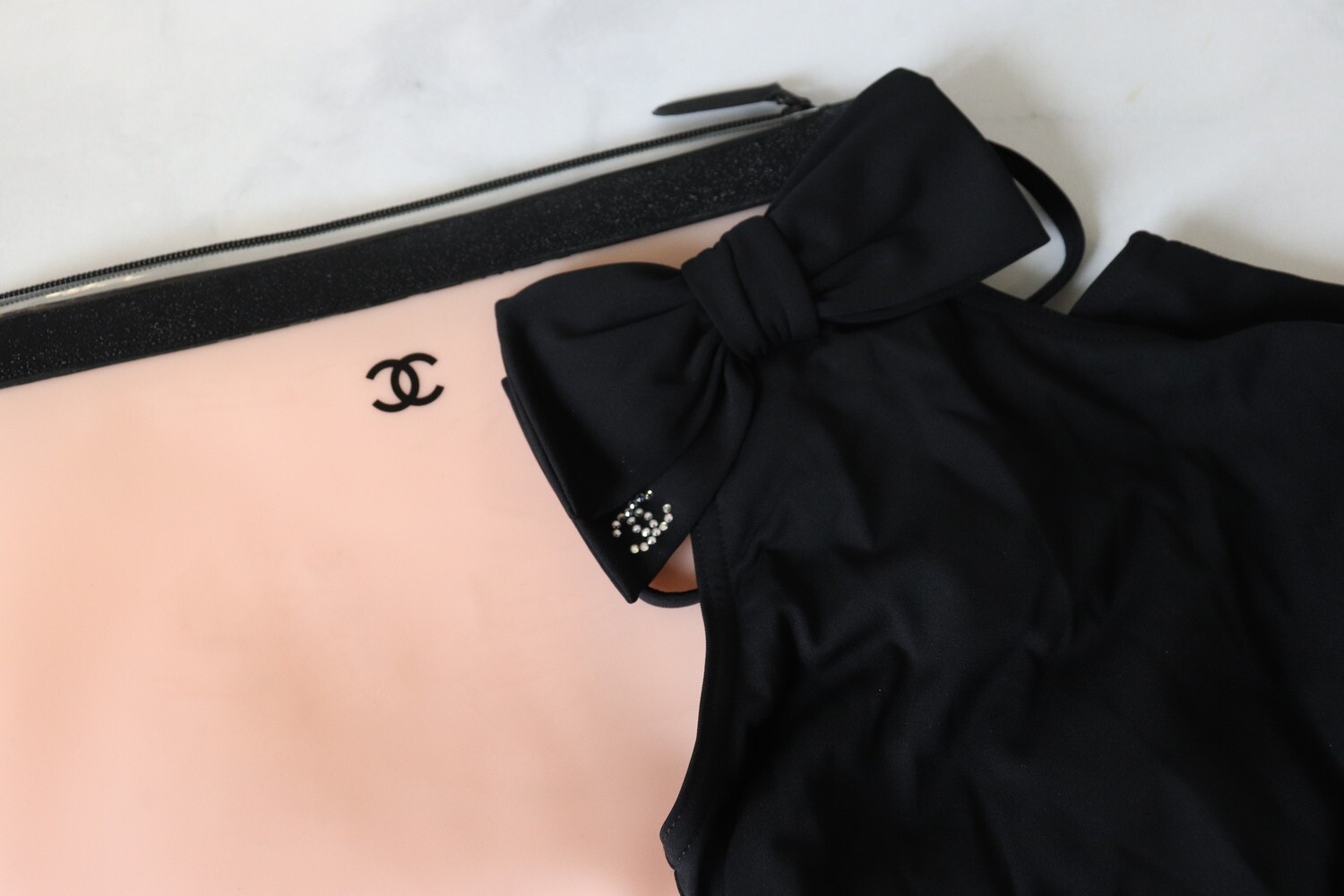 Chanel Swimsuit, Black, New in Pouch