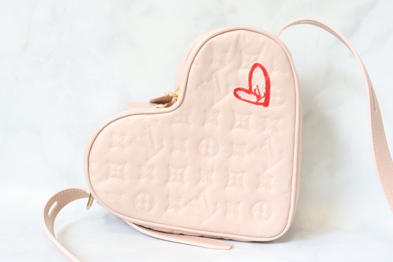 Louis Vuitton Fall in Love Monogram Pink Heart Crossbody Bag, New in Box  WA001