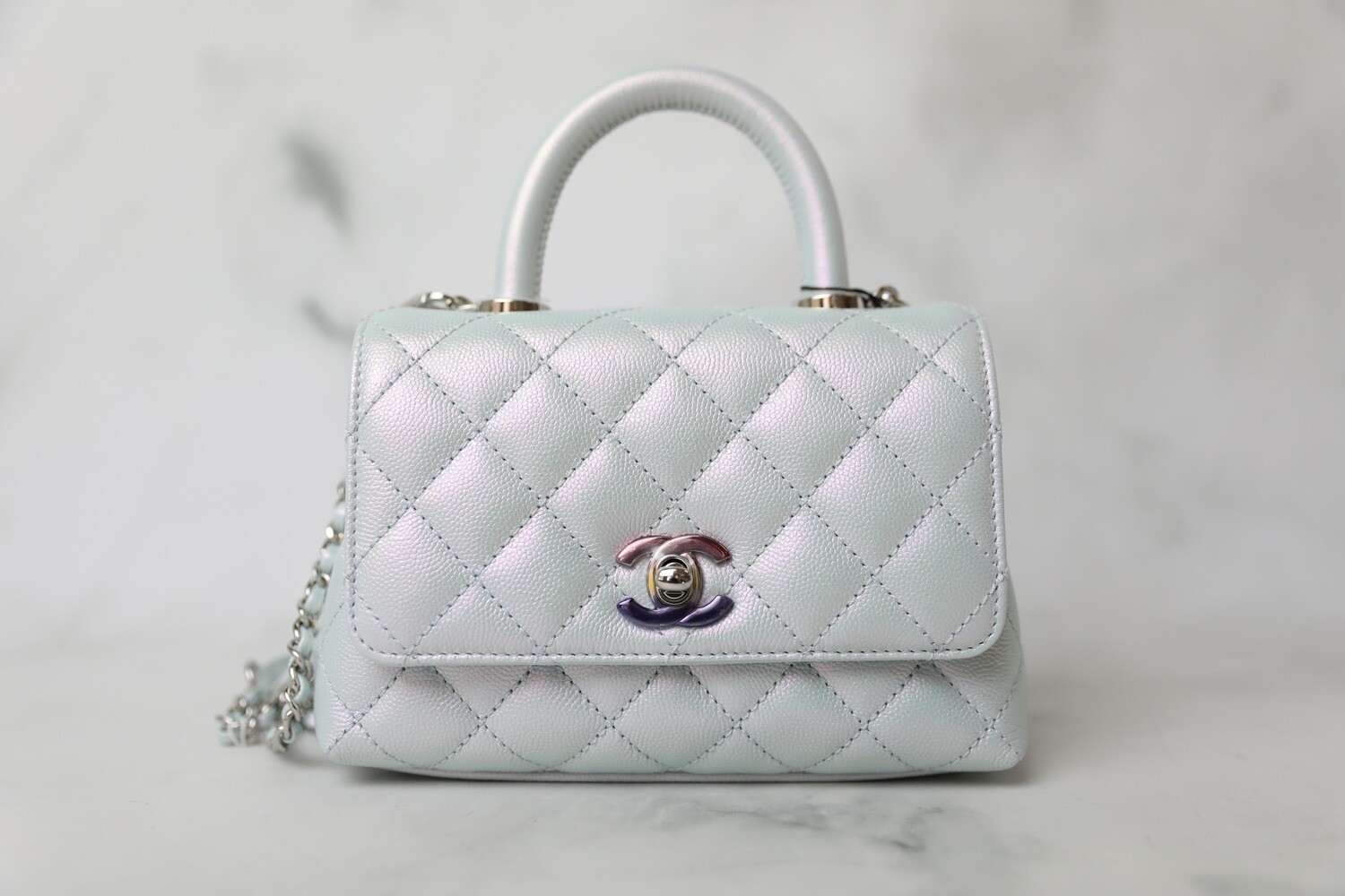 Túi Xách Chanel Mini Flap Bag With Top Handle  Centimetvn