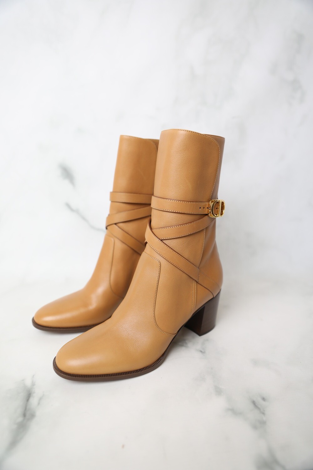 Christian Dior Empreinte Boots Brown, Size 37.5, New in Box WA001