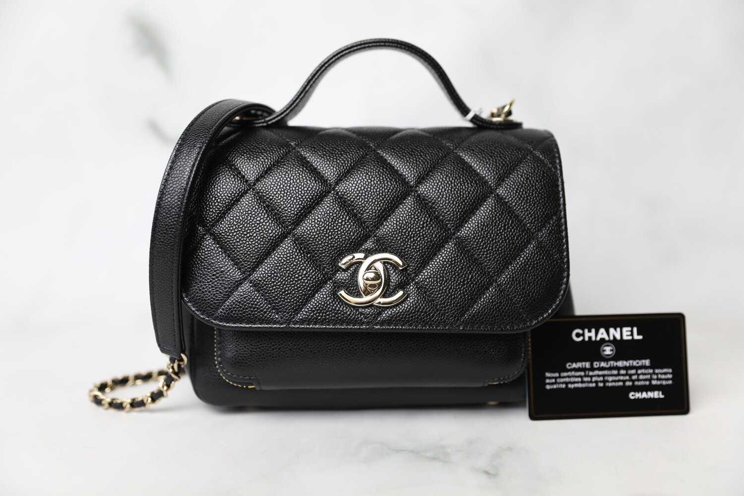 Chanel Business Affinity Small, Black Caviar with Gold Hardware, Preowned  in Box WA001