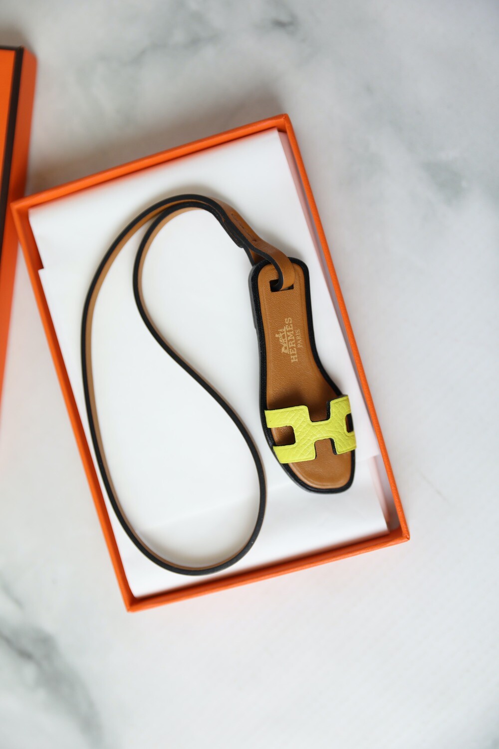 Hermes Bag Charm Oran Nano Sandal, New in Box WA001
